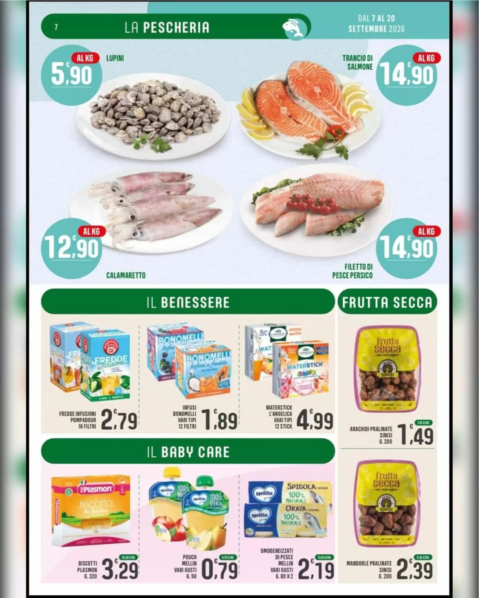 Volantino promozionale La Mimosa Supermercati  valide dal 07/09/2026 - Pagina 7.