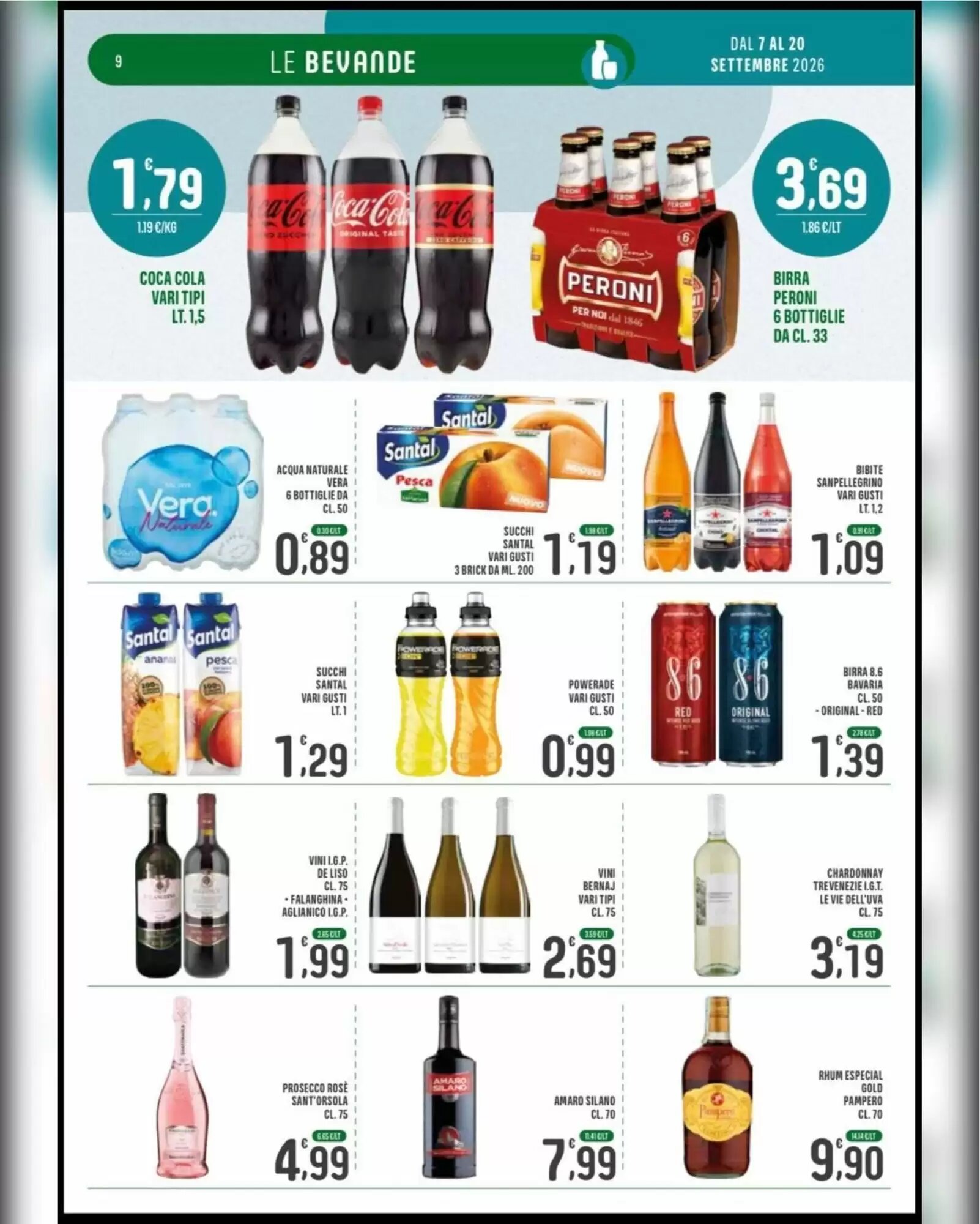 Volantino promozionale La Mimosa Supermercati  valide dal 07/09/2026 - Pagina 9.