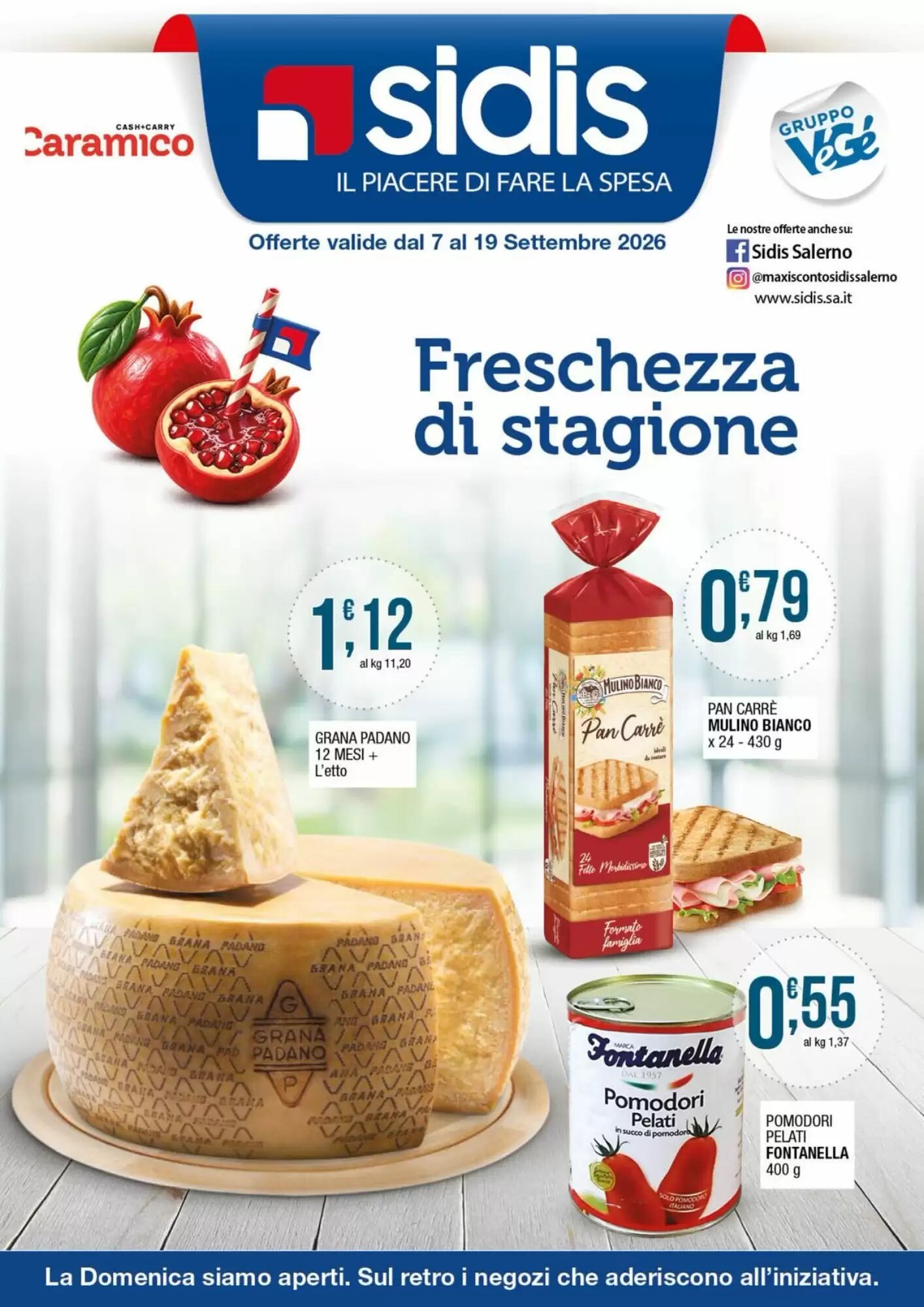 Volantino promozionale Sidis  valide dal 07/09/2026 - Pagina 1.
