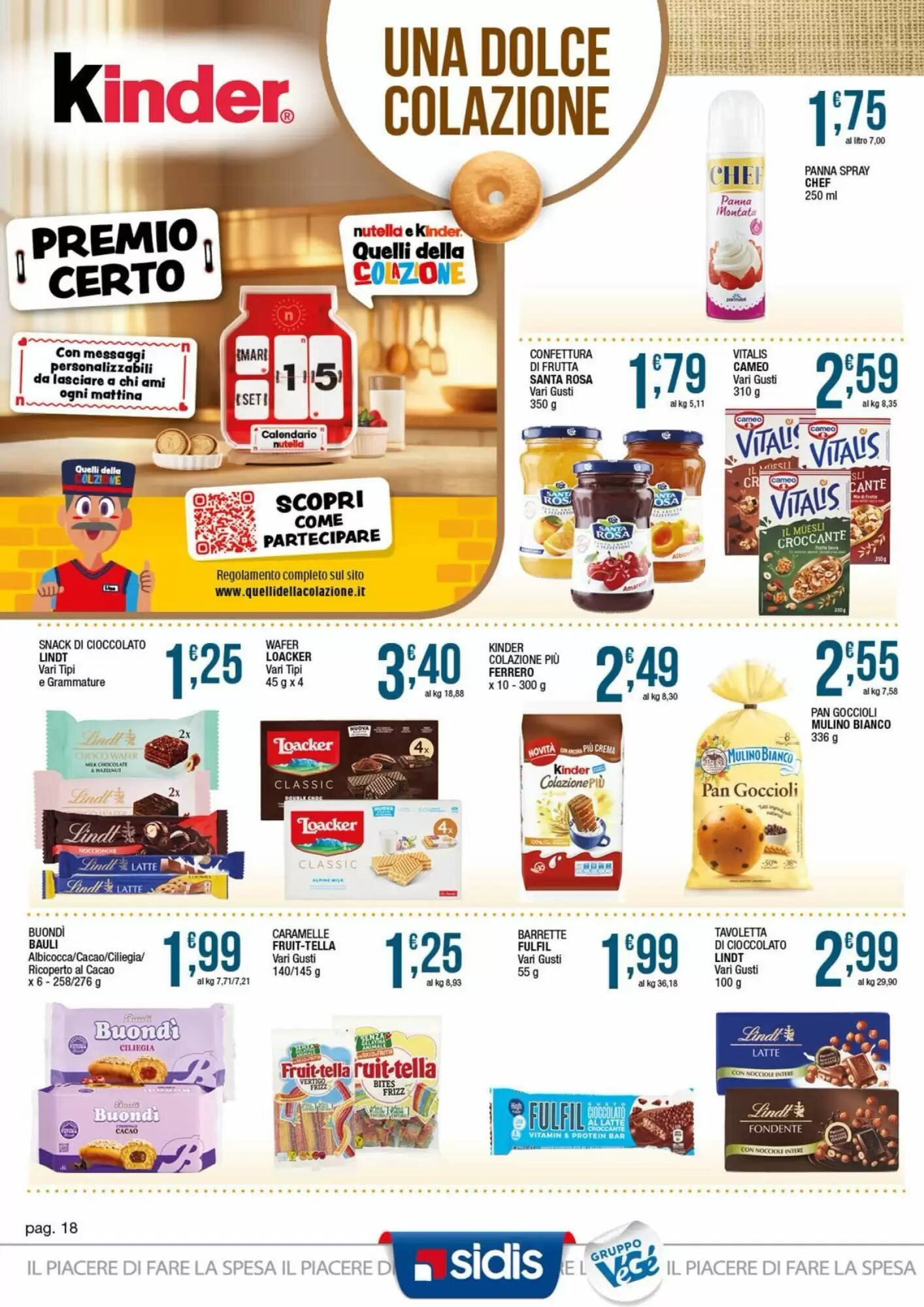 Volantino promozionale Sidis  valide dal 07/09/2026 - Pagina 18.