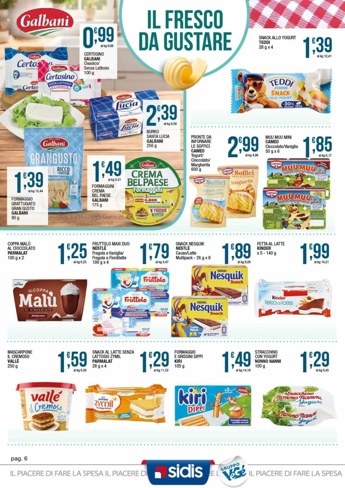Volantino promozionale Sidis  valide dal 07/09/2026 - Pagina 6.
