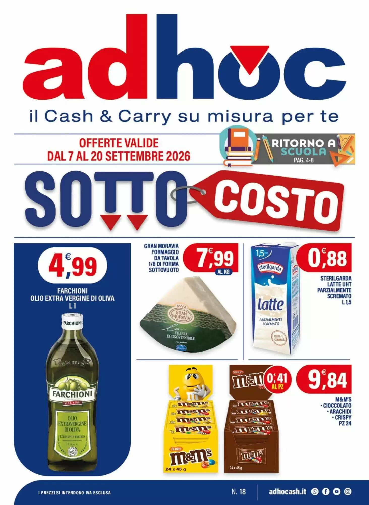 Volantino promozionale Adhoc valide dal 07/09/2026 - Pagina 1.