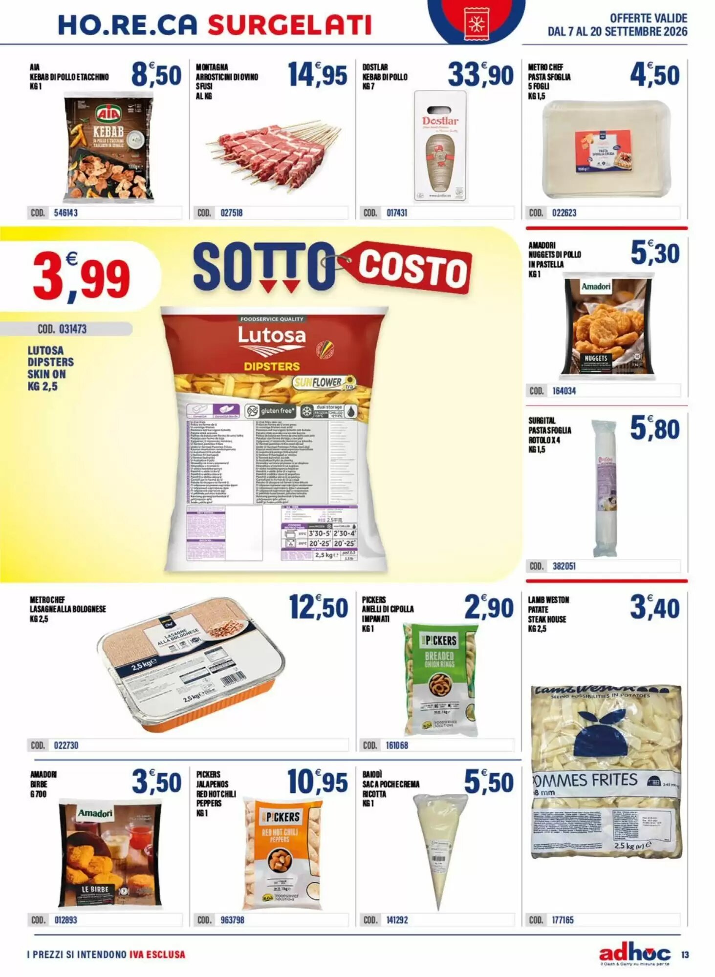 Volantino promozionale Adhoc  valide dal 07/09/2026 - Pagina 13.