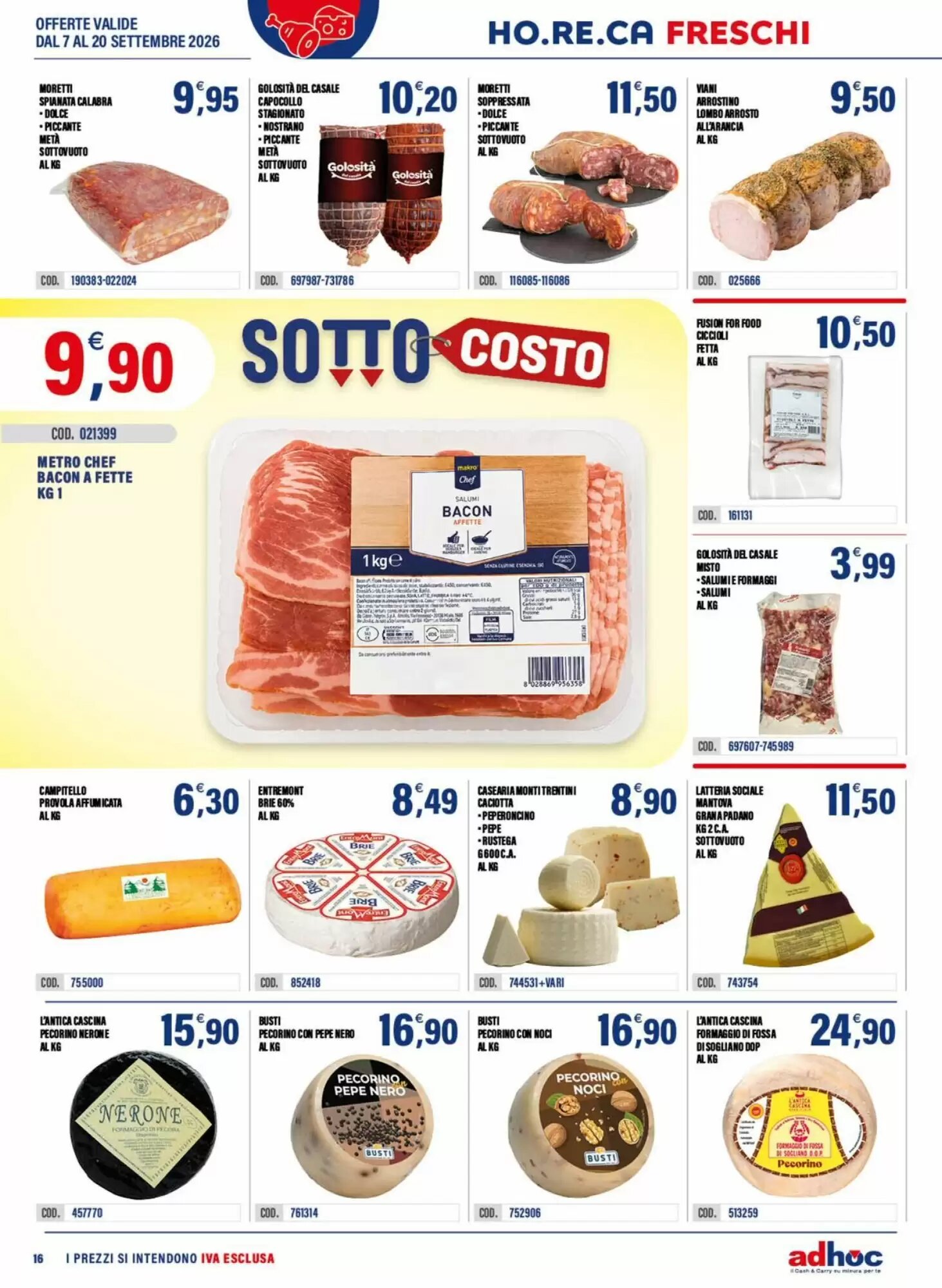 Volantino promozionale Adhoc  valide dal 07/09/2026 - Pagina 16.