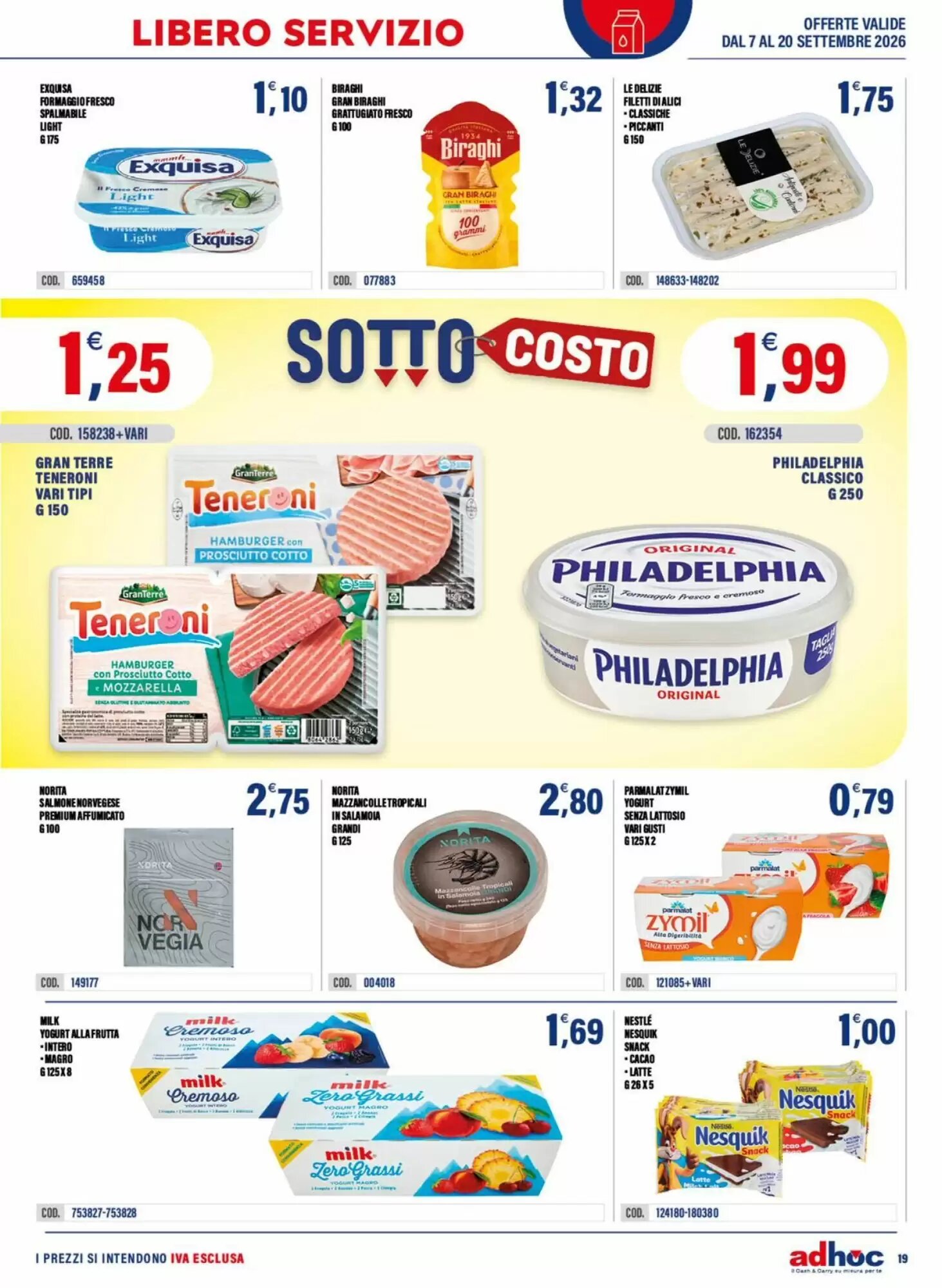 Volantino promozionale Adhoc  valide dal 07/09/2026 - Pagina 19.