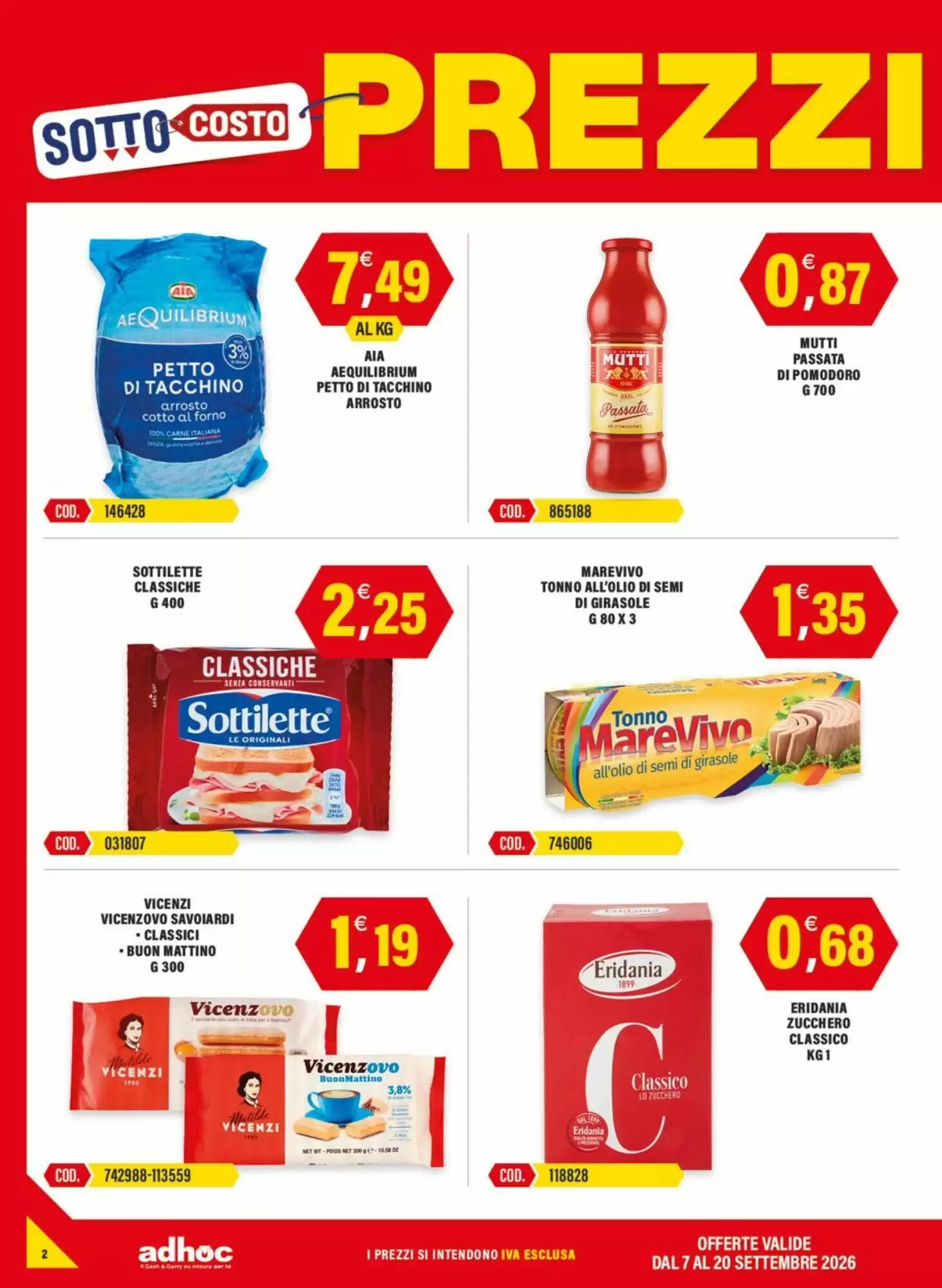 Volantino promozionale Adhoc  valide dal 07/09/2026 - Pagina 2.