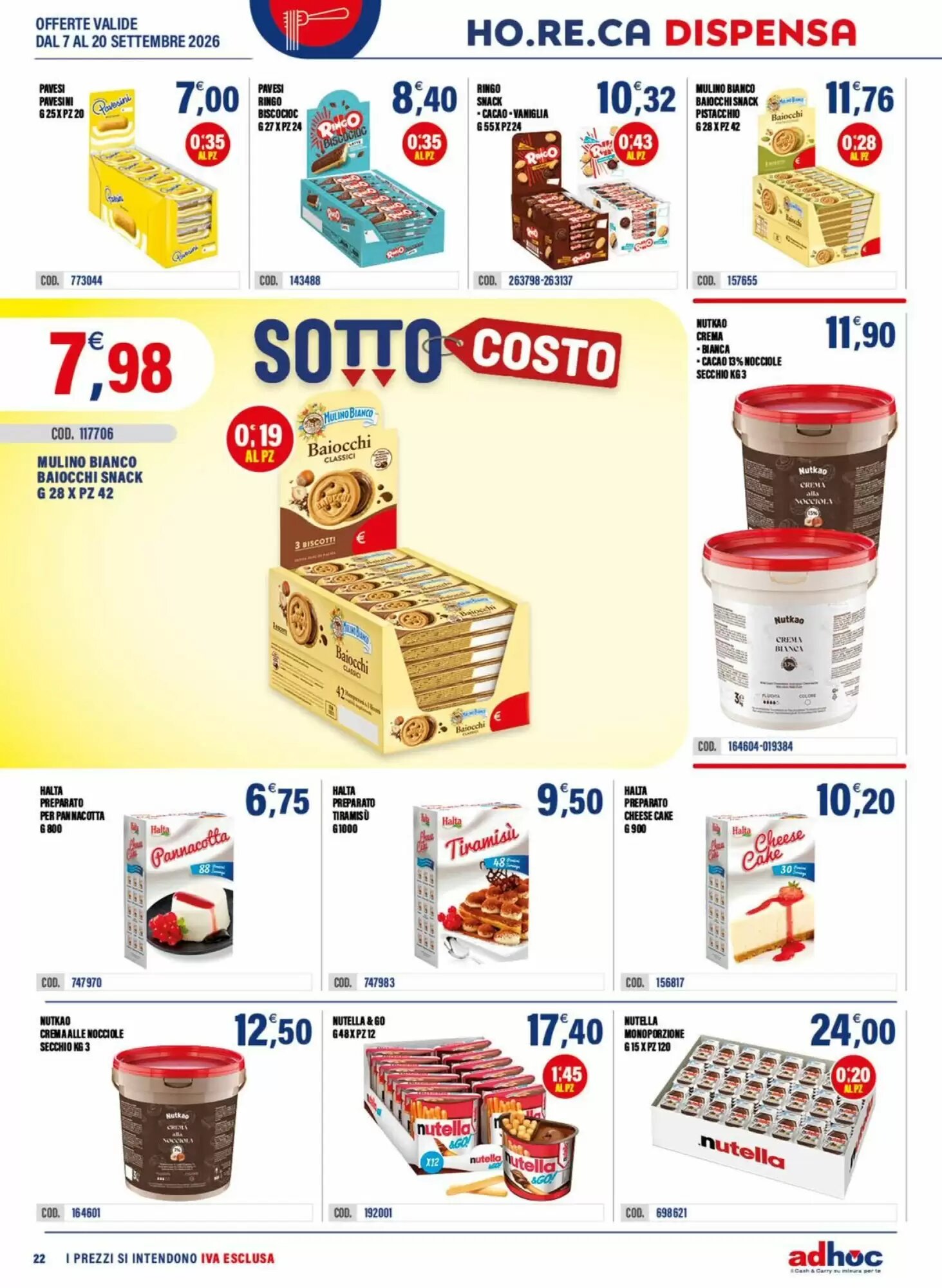 Volantino promozionale Adhoc  valide dal 07/09/2026 - Pagina 22.
