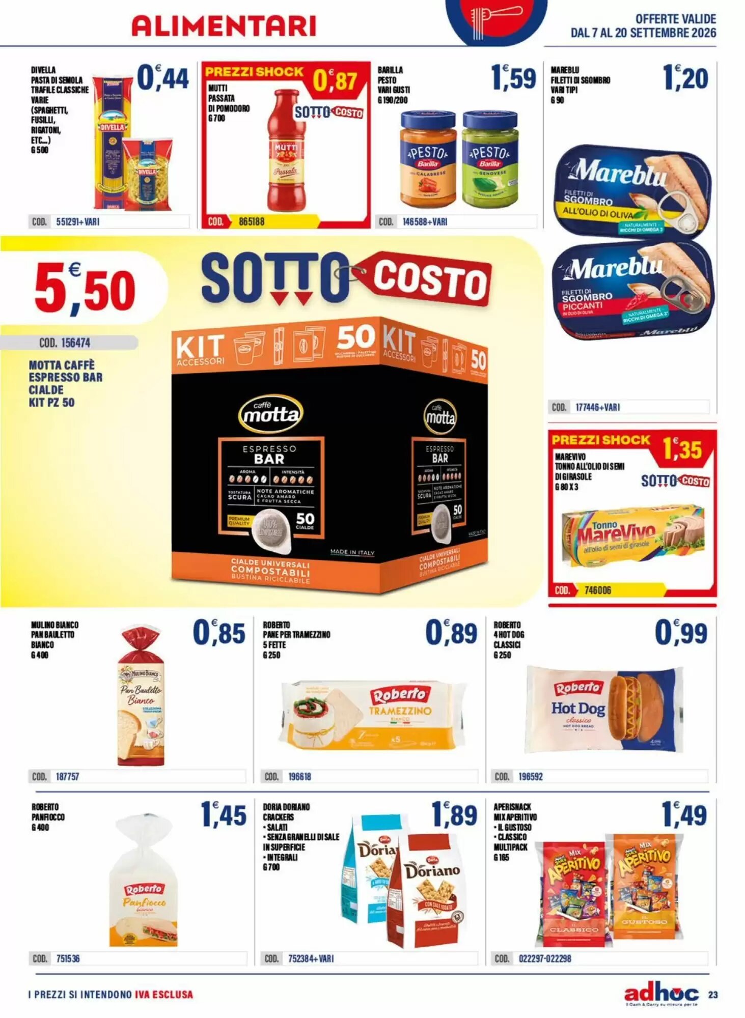 Volantino promozionale Adhoc  valide dal 07/09/2026 - Pagina 23.