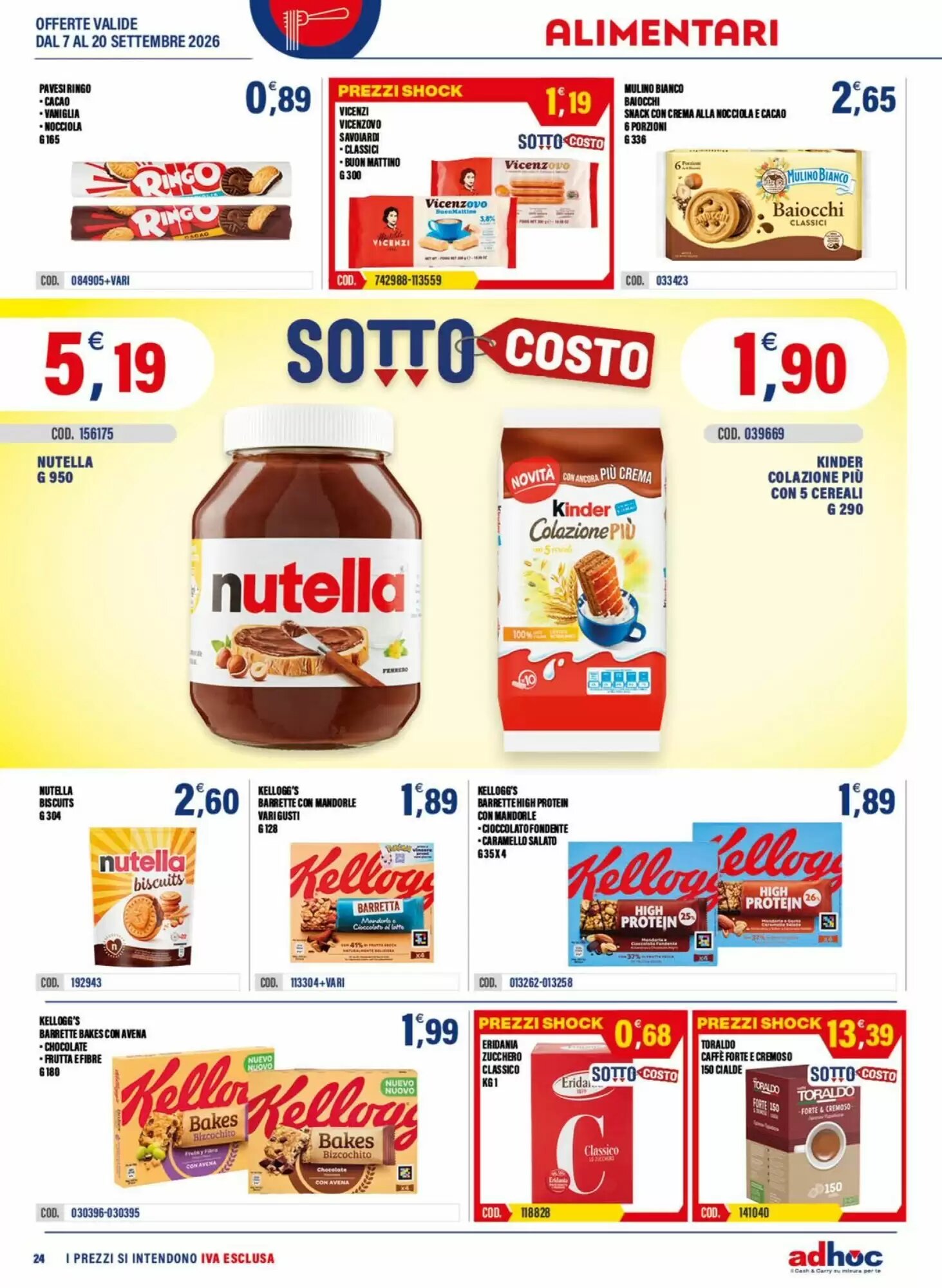 Volantino promozionale Adhoc  valide dal 07/09/2026 - Pagina 24.