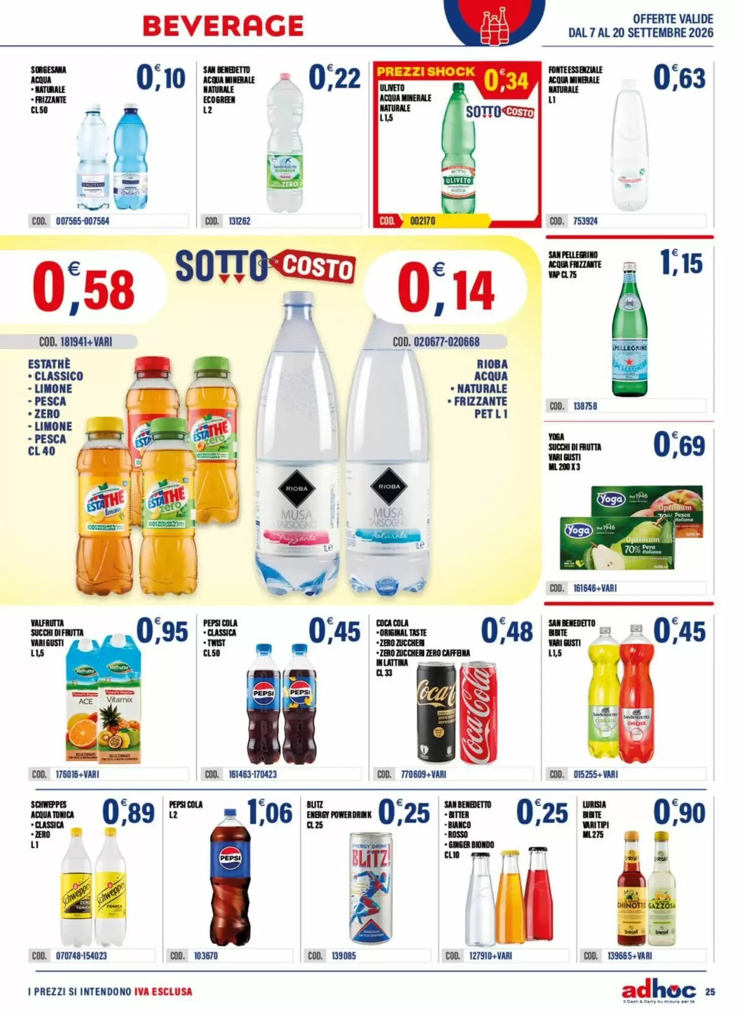 Volantino promozionale Adhoc  valide dal 07/09/2026 - Pagina 25.