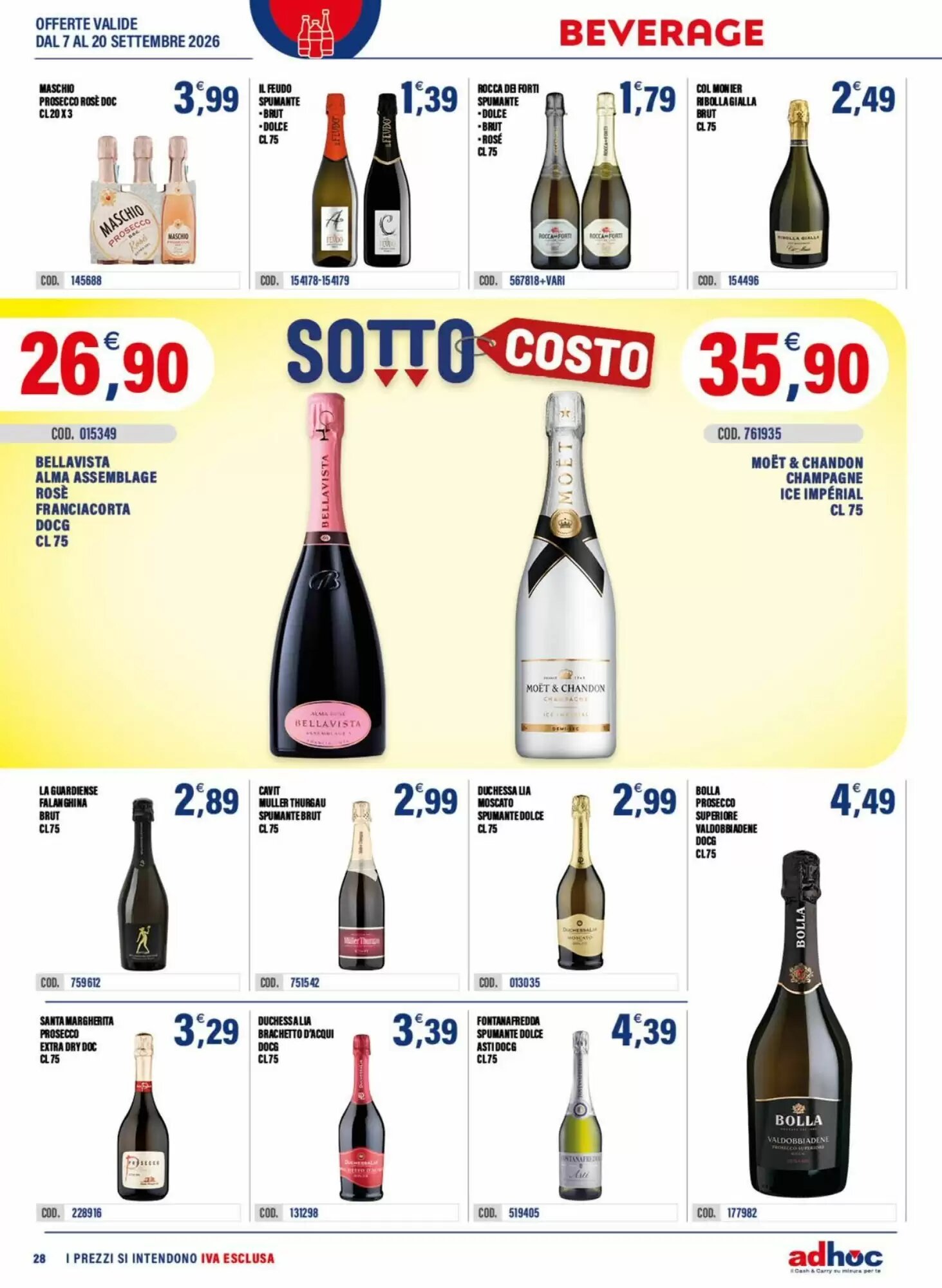 Volantino promozionale Adhoc  valide dal 07/09/2026 - Pagina 28.