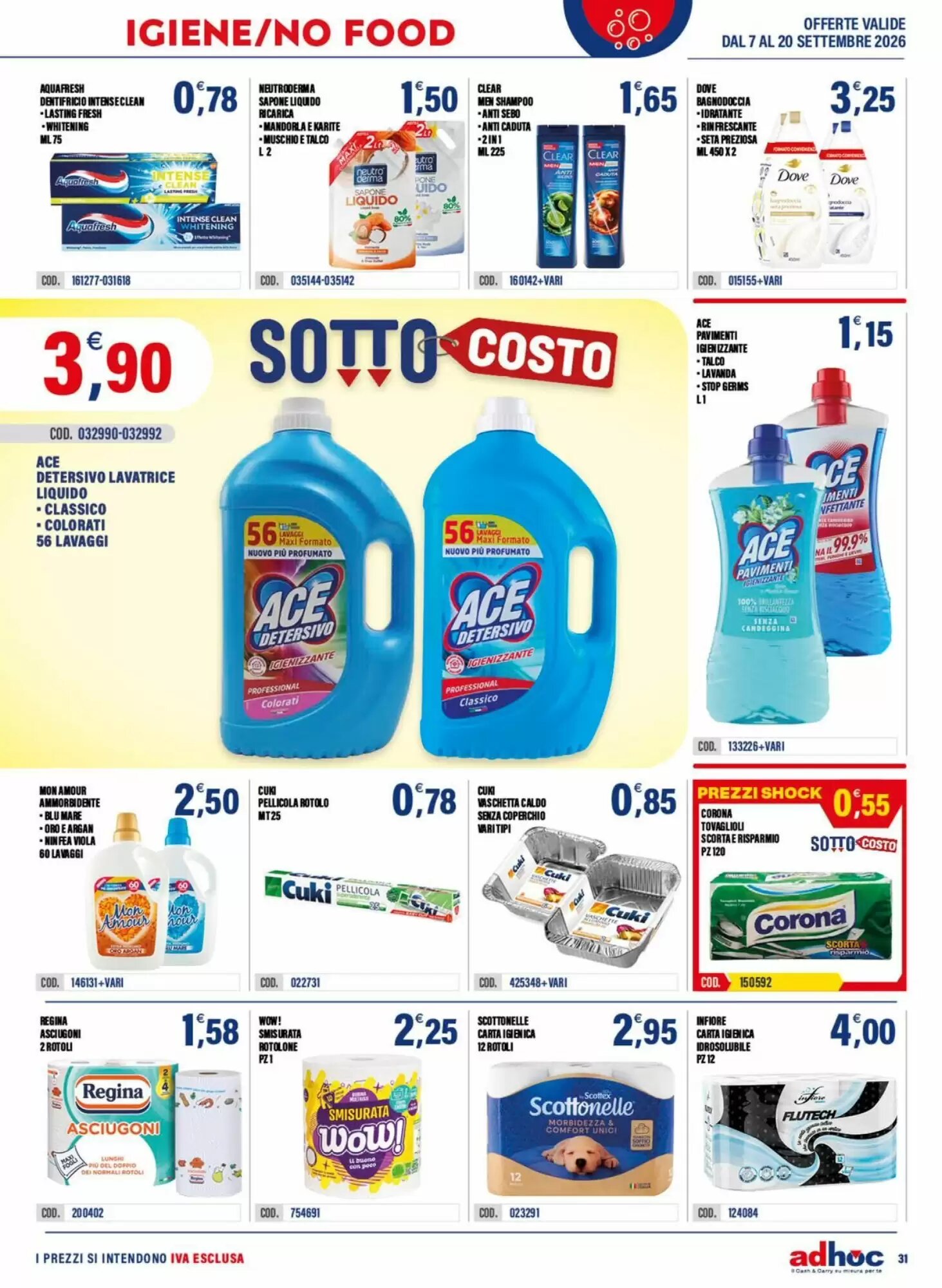 Volantino promozionale Adhoc  valide dal 07/09/2026 - Pagina 31.