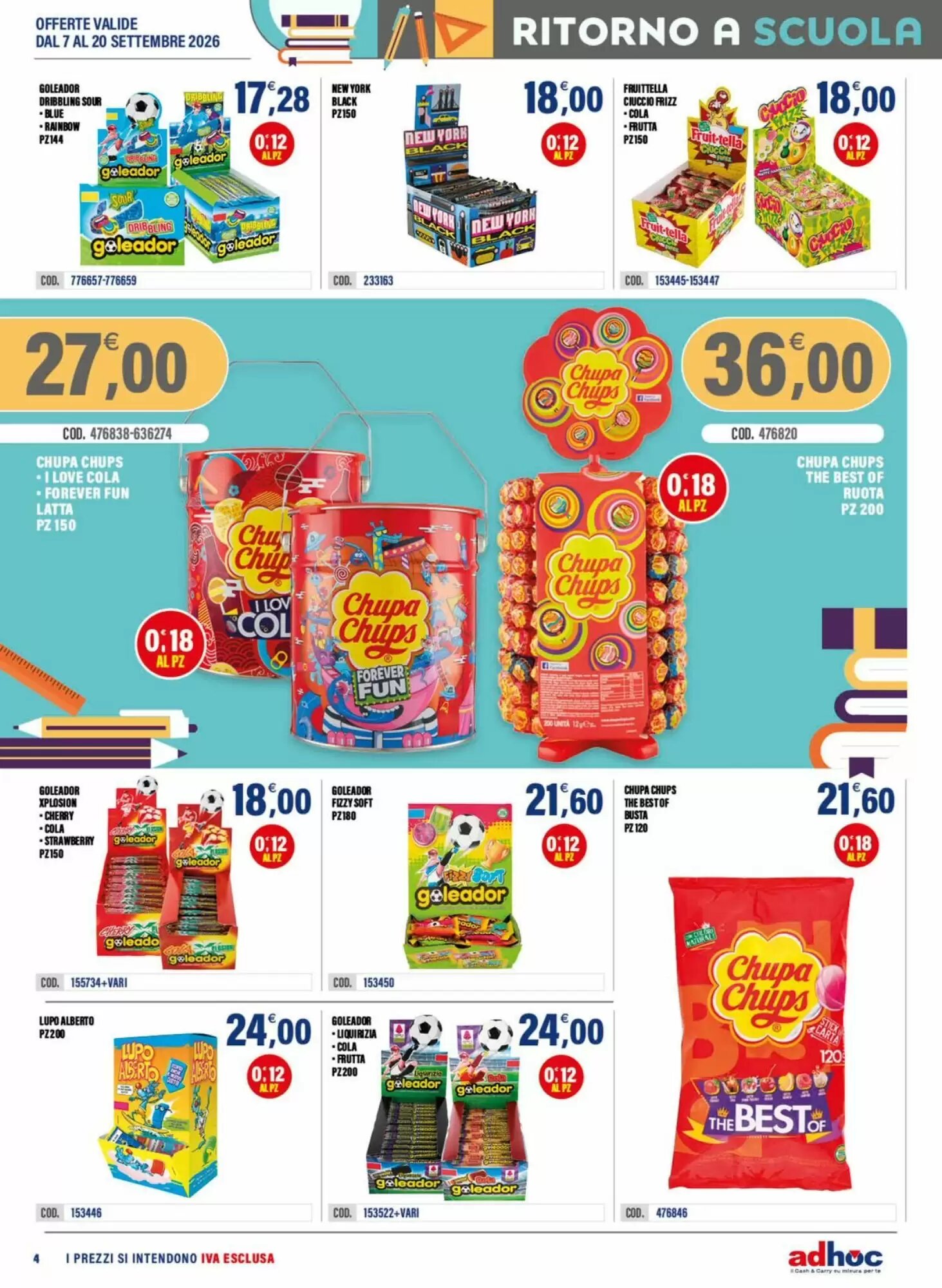 Volantino promozionale Adhoc  valide dal 07/09/2026 - Pagina 4.