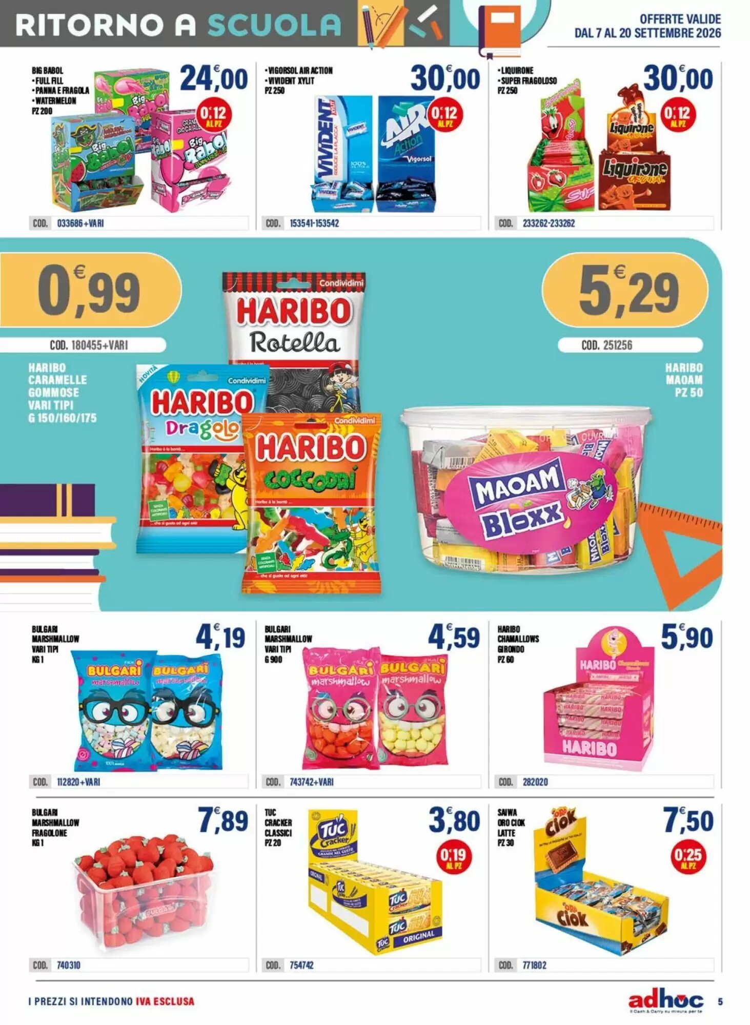 Volantino promozionale Adhoc  valide dal 07/09/2026 - Pagina 5.