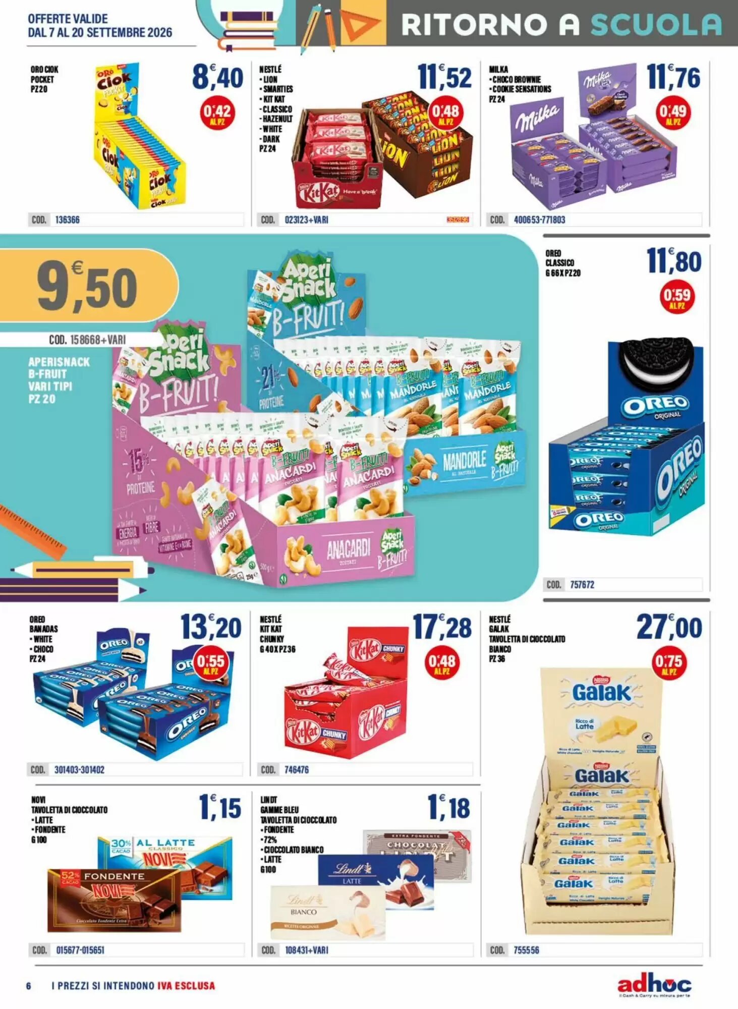 Volantino promozionale Adhoc  valide dal 07/09/2026 - Pagina 6.