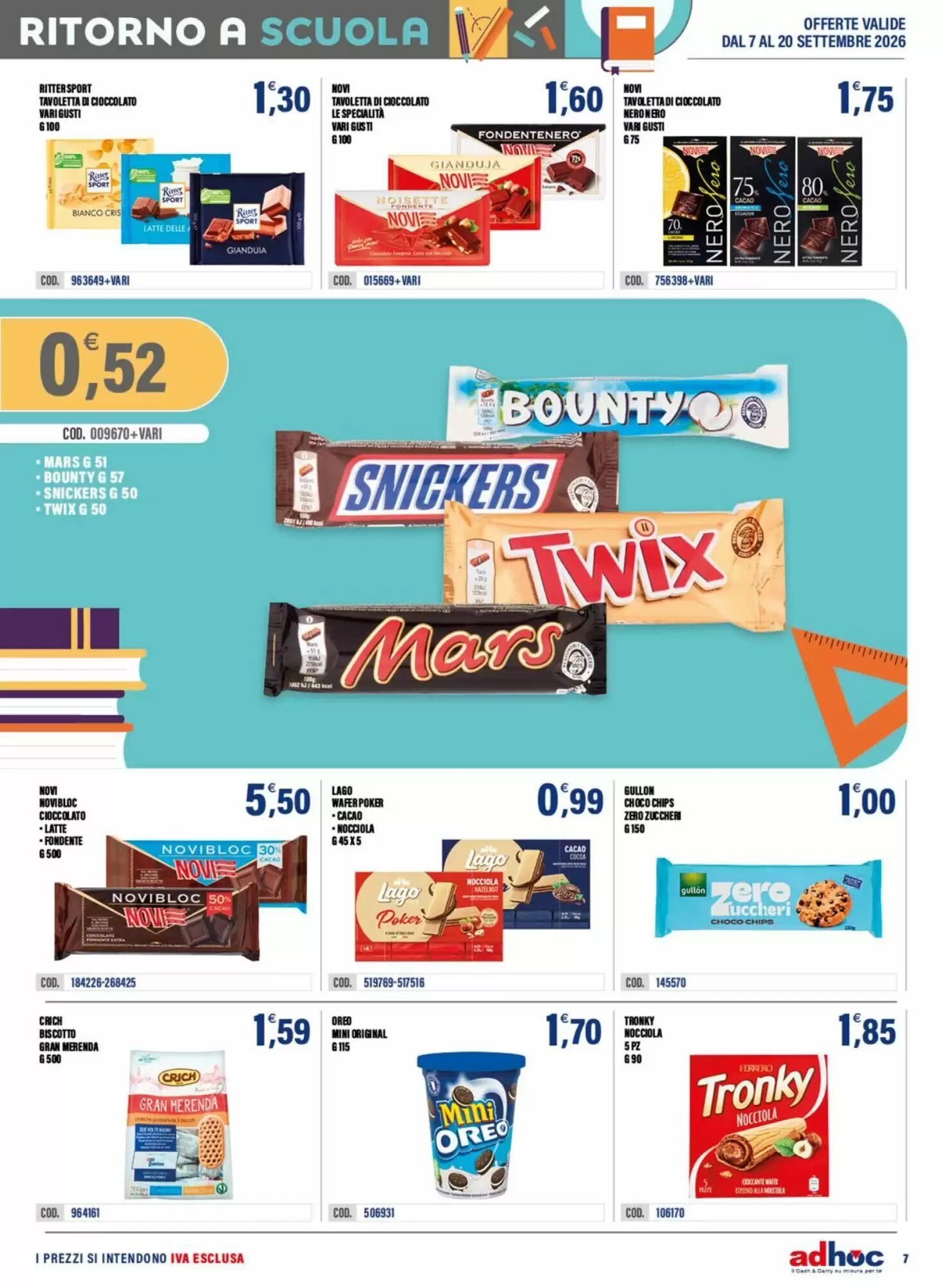 Volantino promozionale Adhoc  valide dal 07/09/2026 - Pagina 7.