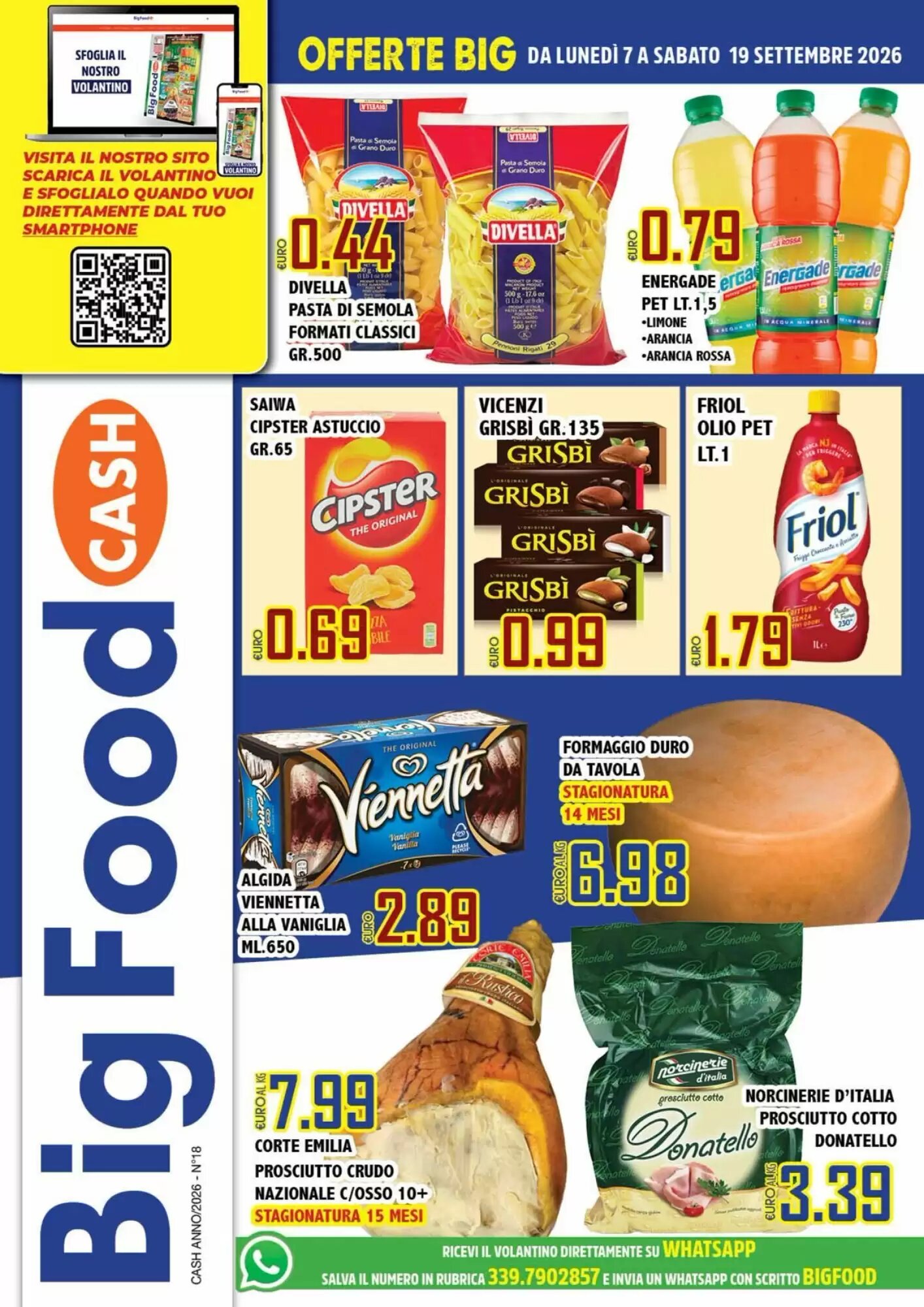 Volantino promozionale Big Food  valide dal 07/09/2026 - Pagina 1.