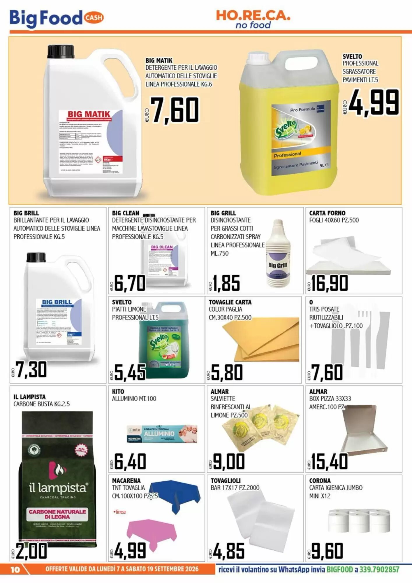 Volantino promozionale Big Food  valide dal 07/09/2026 - Pagina 10.