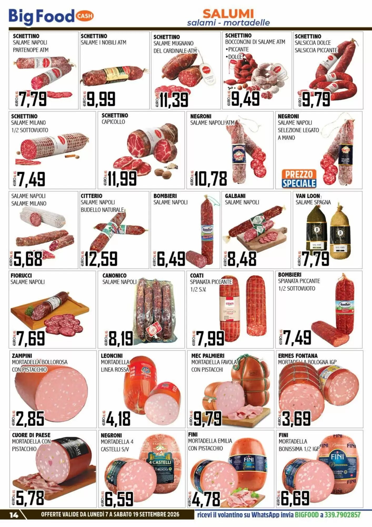 Volantino promozionale Big Food  valide dal 07/09/2026 - Pagina 14.