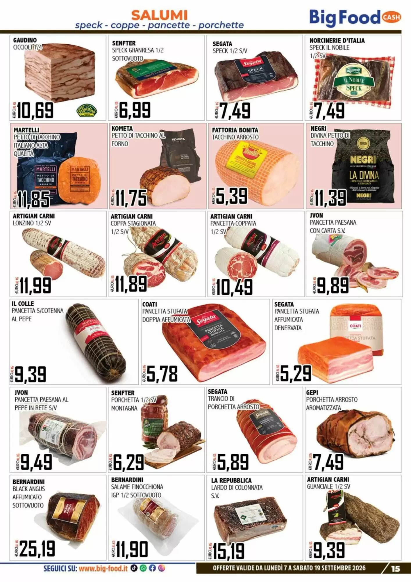 Volantino promozionale Big Food  valide dal 07/09/2026 - Pagina 15.