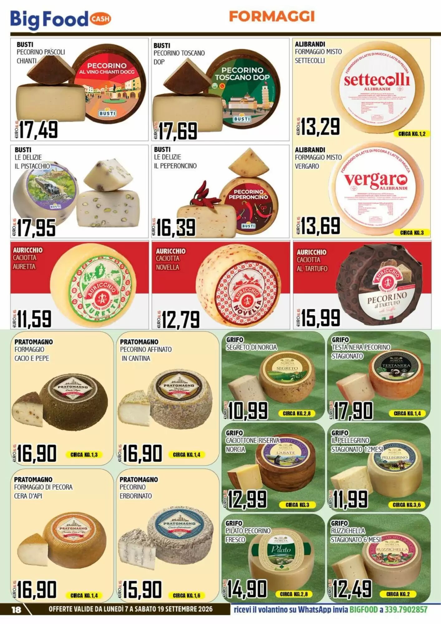 Volantino promozionale Big Food  valide dal 07/09/2026 - Pagina 18.