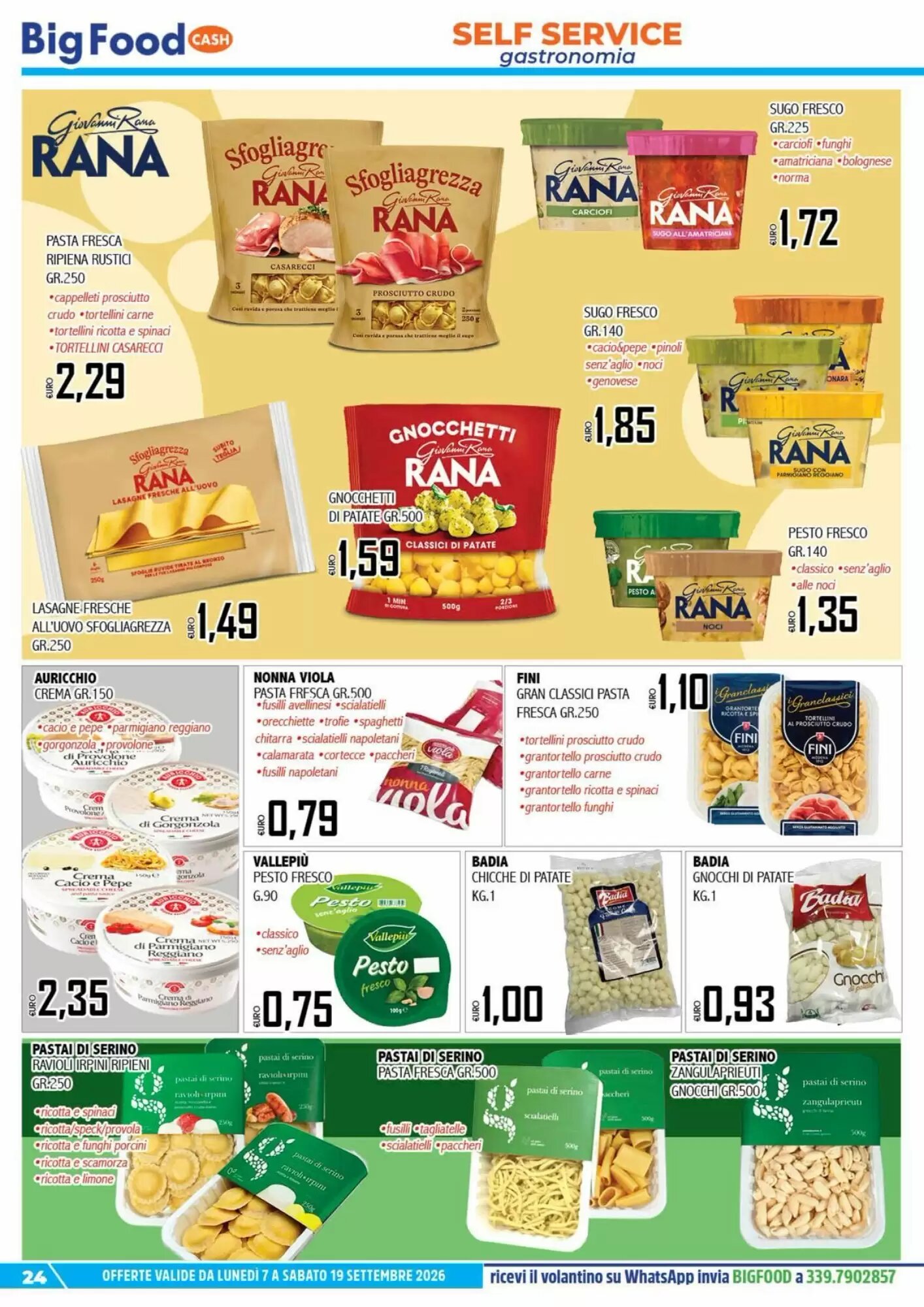 Volantino promozionale Big Food  valide dal 07/09/2026 - Pagina 24.