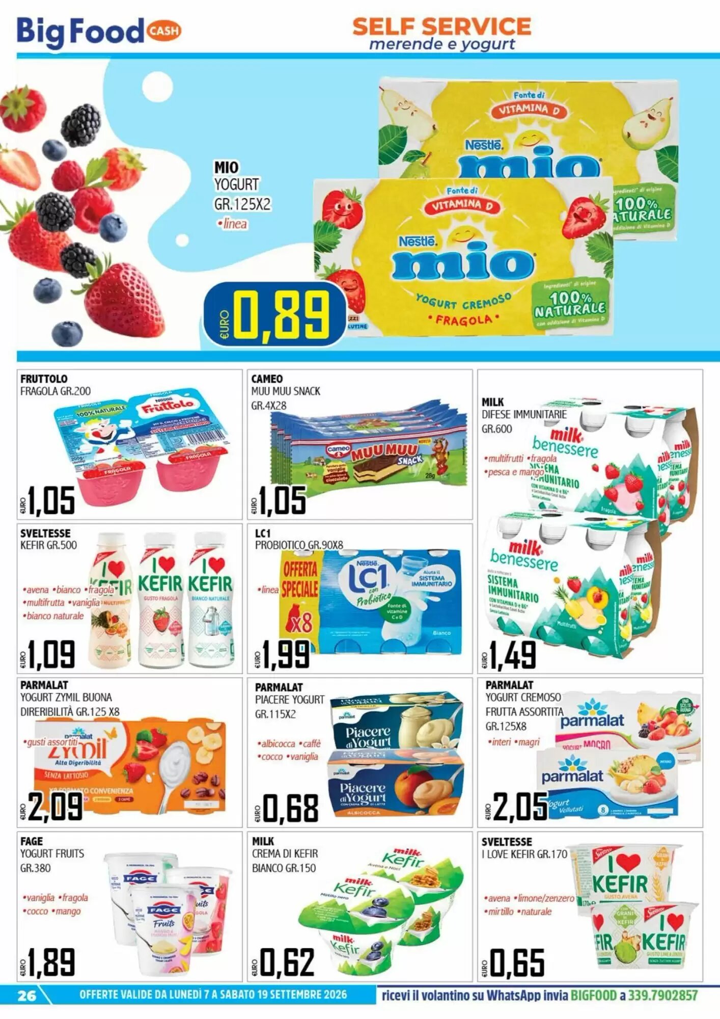 Volantino promozionale Big Food  valide dal 07/09/2026 - Pagina 26.