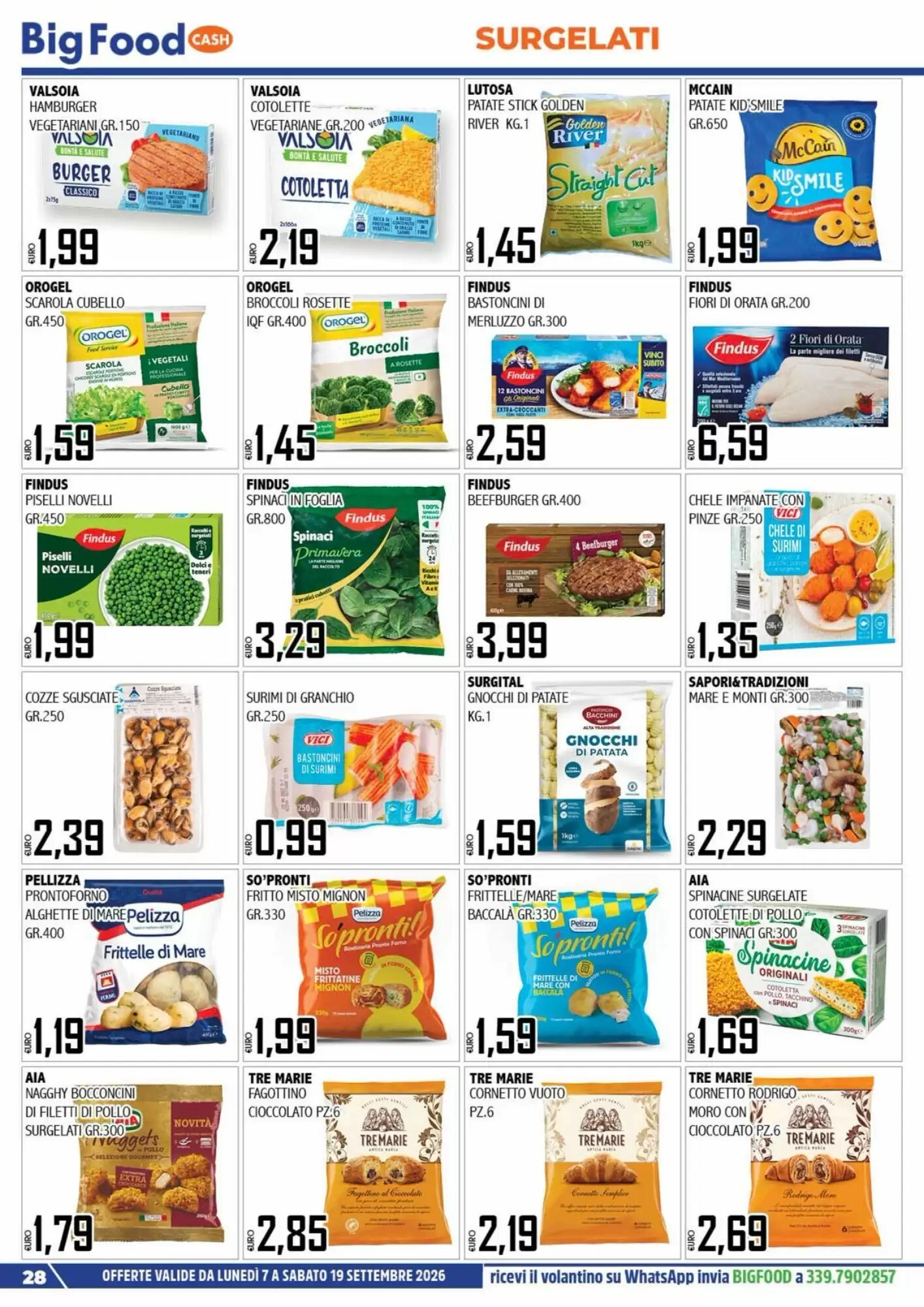 Volantino promozionale Big Food  valide dal 07/09/2026 - Pagina 28.