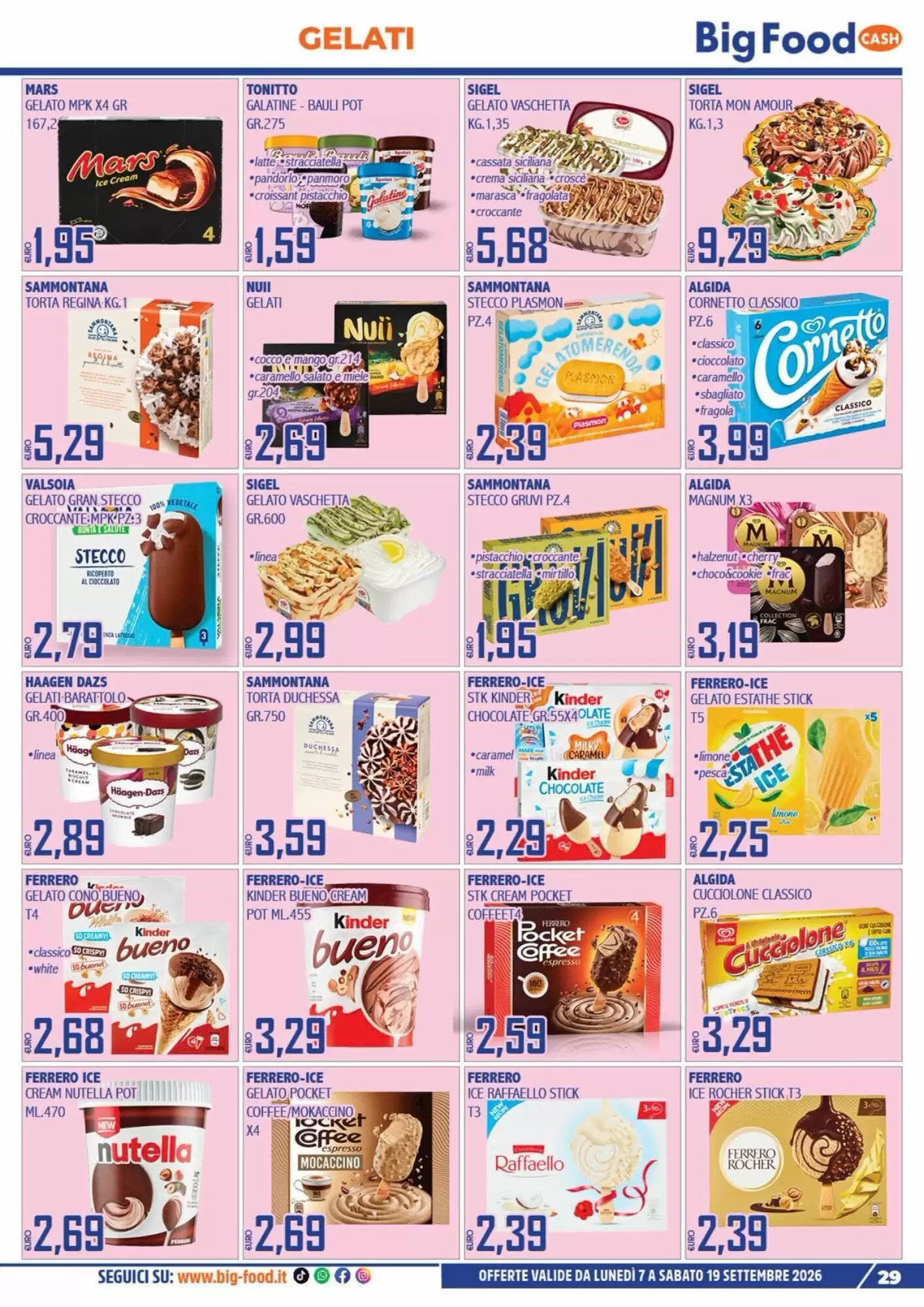 Volantino promozionale Big Food  valide dal 07/09/2026 - Pagina 29.