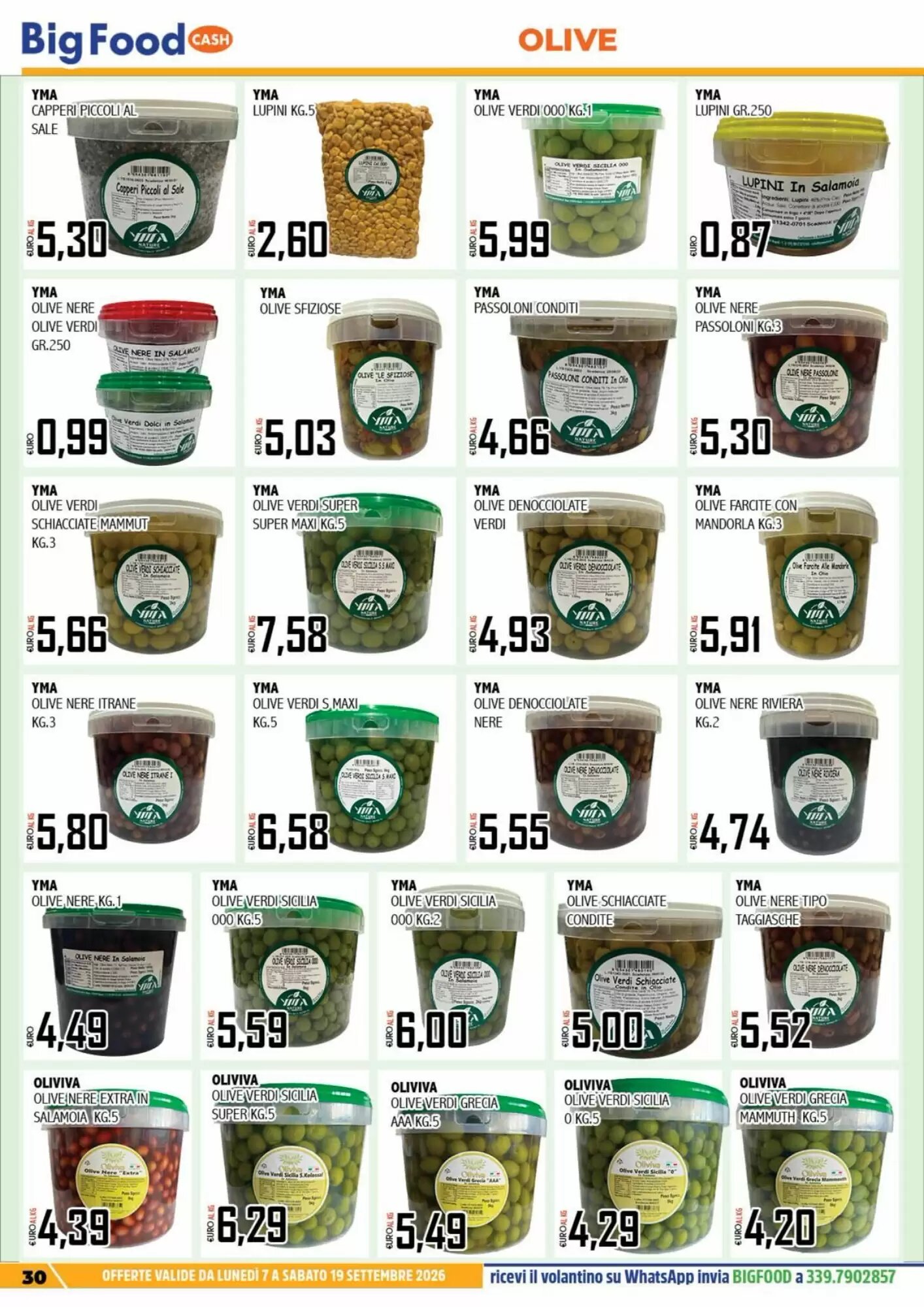 Volantino promozionale Big Food  valide dal 07/09/2026 - Pagina 30.