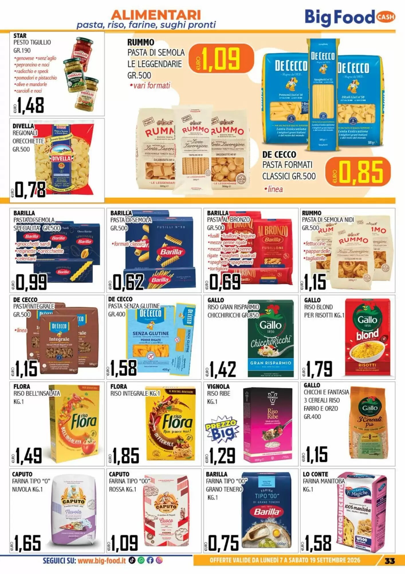 Volantino promozionale Big Food  valide dal 07/09/2026 - Pagina 33.