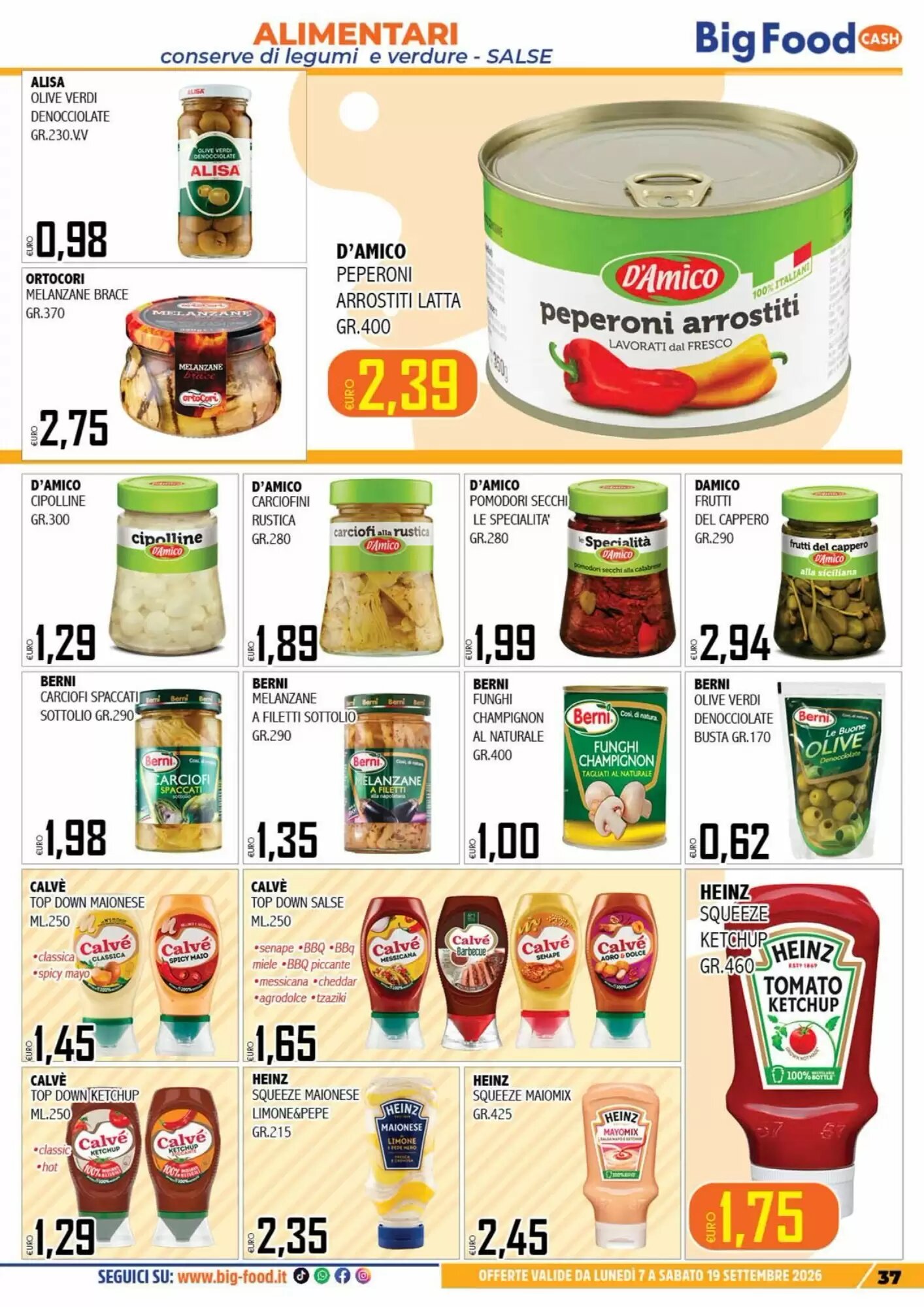 Volantino promozionale Big Food  valide dal 07/09/2026 - Pagina 37.