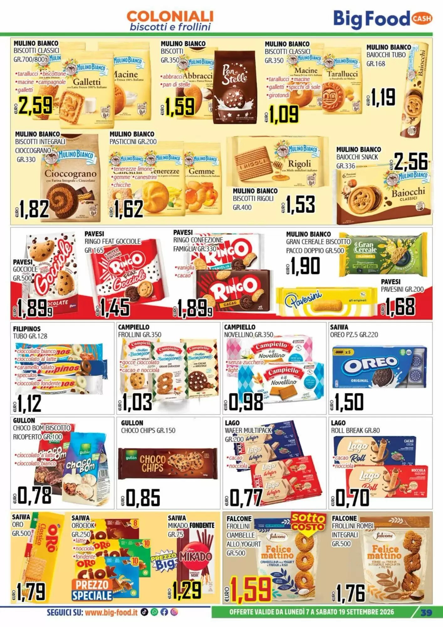 Volantino promozionale Big Food  valide dal 07/09/2026 - Pagina 39.
