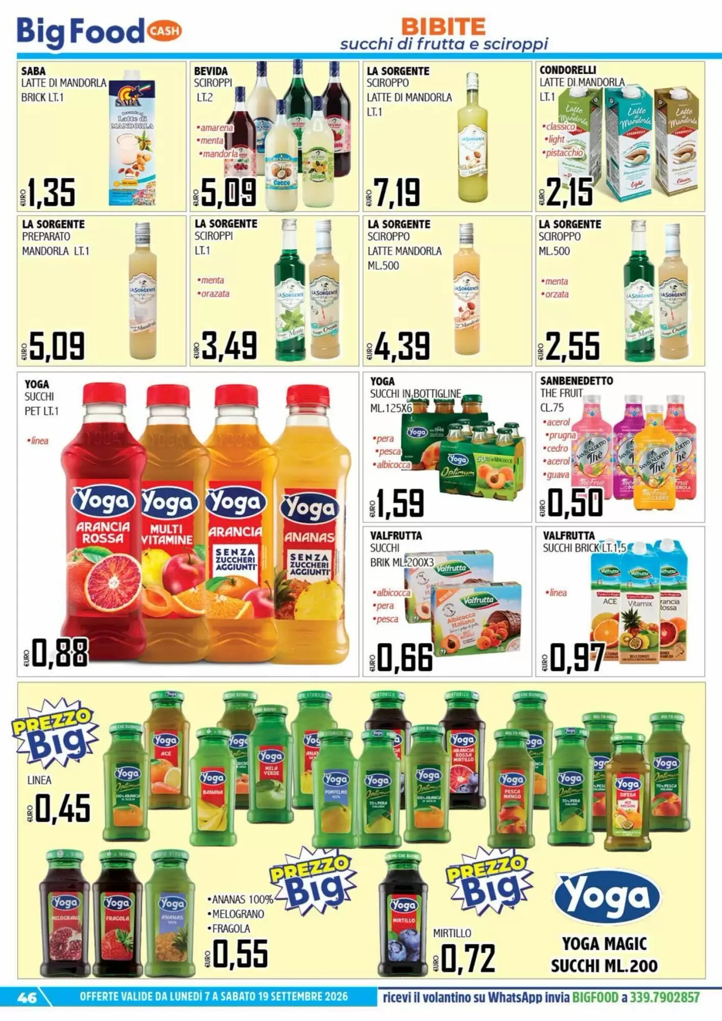 Volantino promozionale Big Food  valide dal 07/09/2026 - Pagina 46.