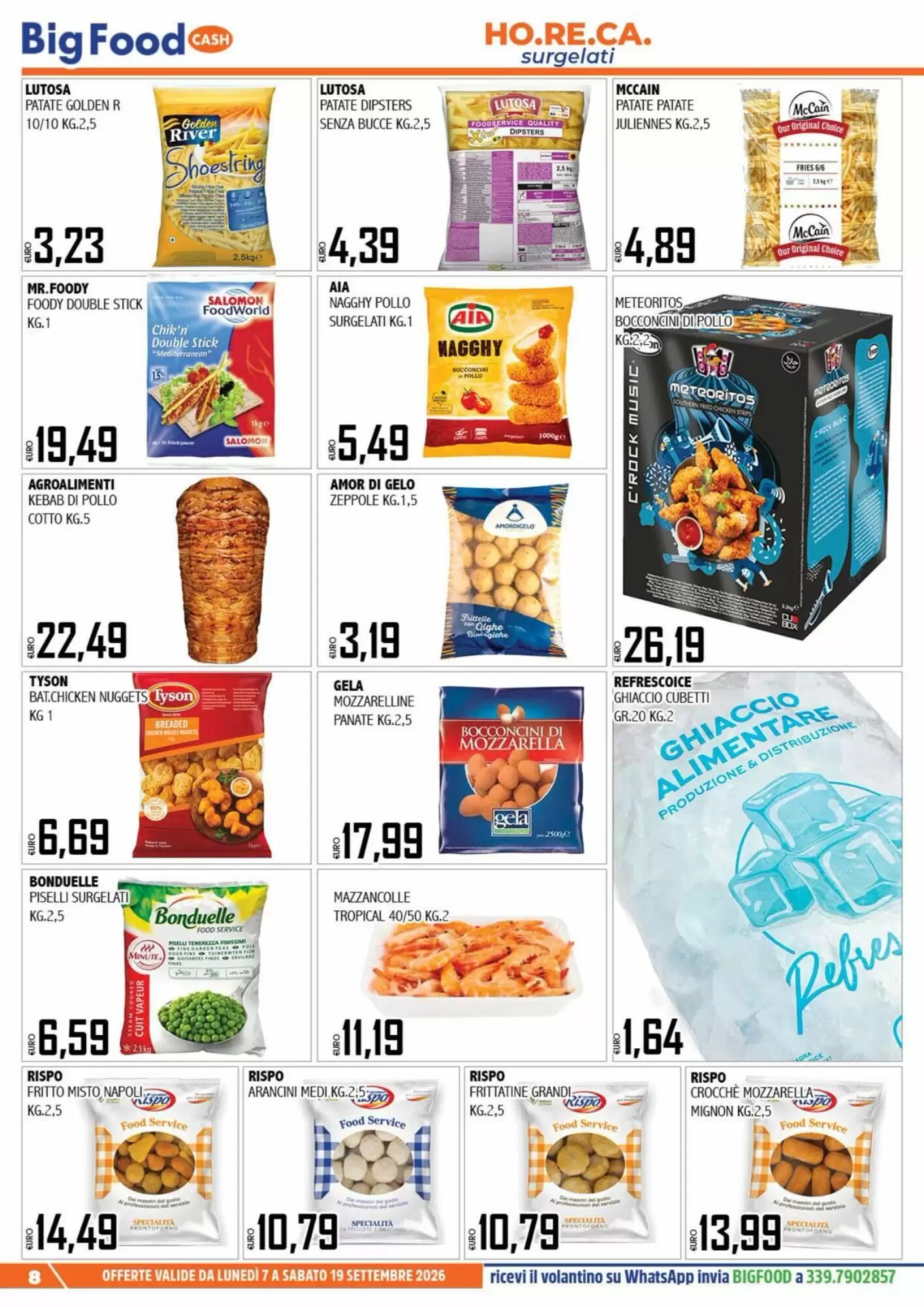 Volantino promozionale Big Food  valide dal 07/09/2026 - Pagina 8.