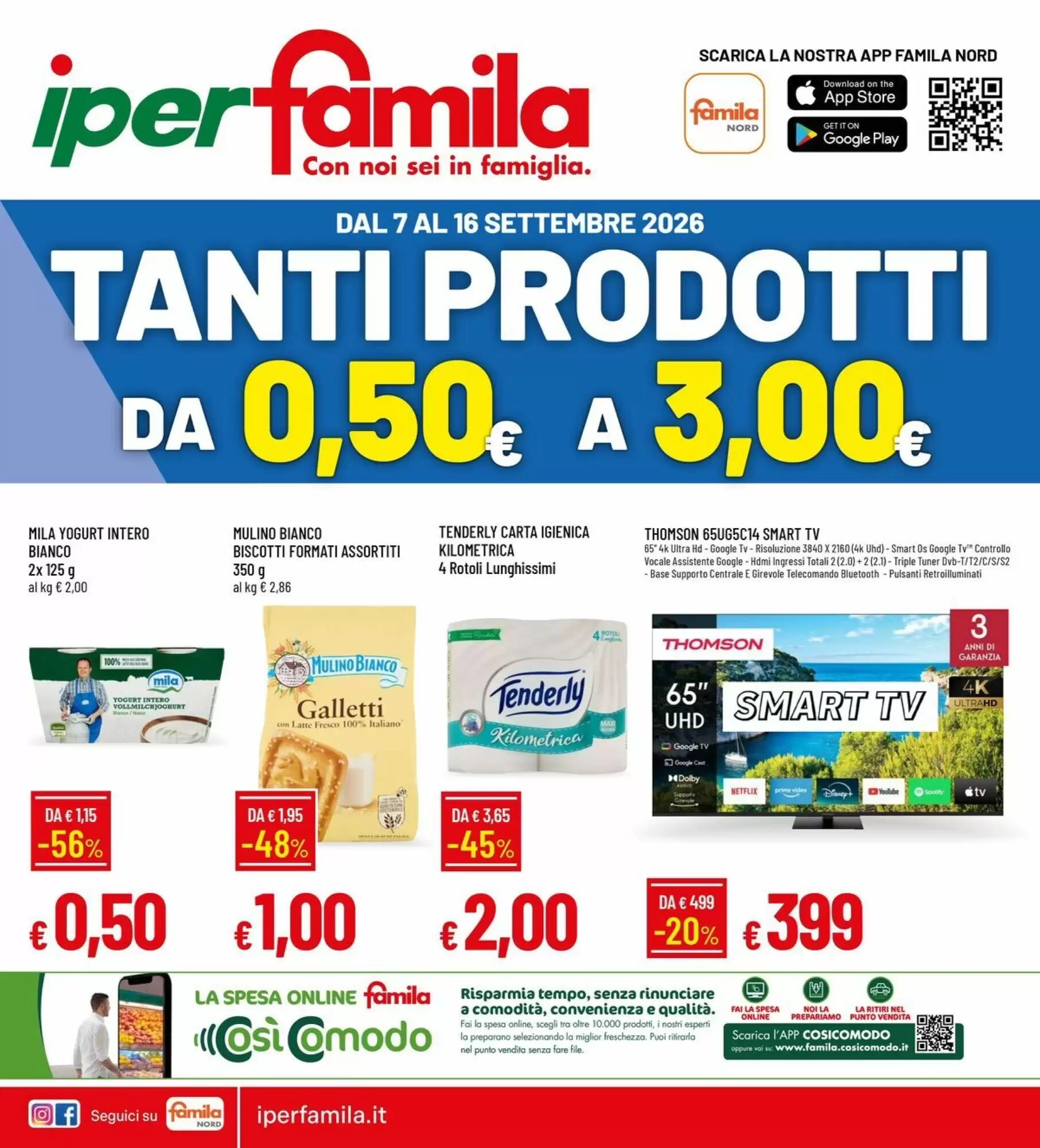 Volantino promozionale IperFamila  valide dal 07/09/2026 - Pagina 1.