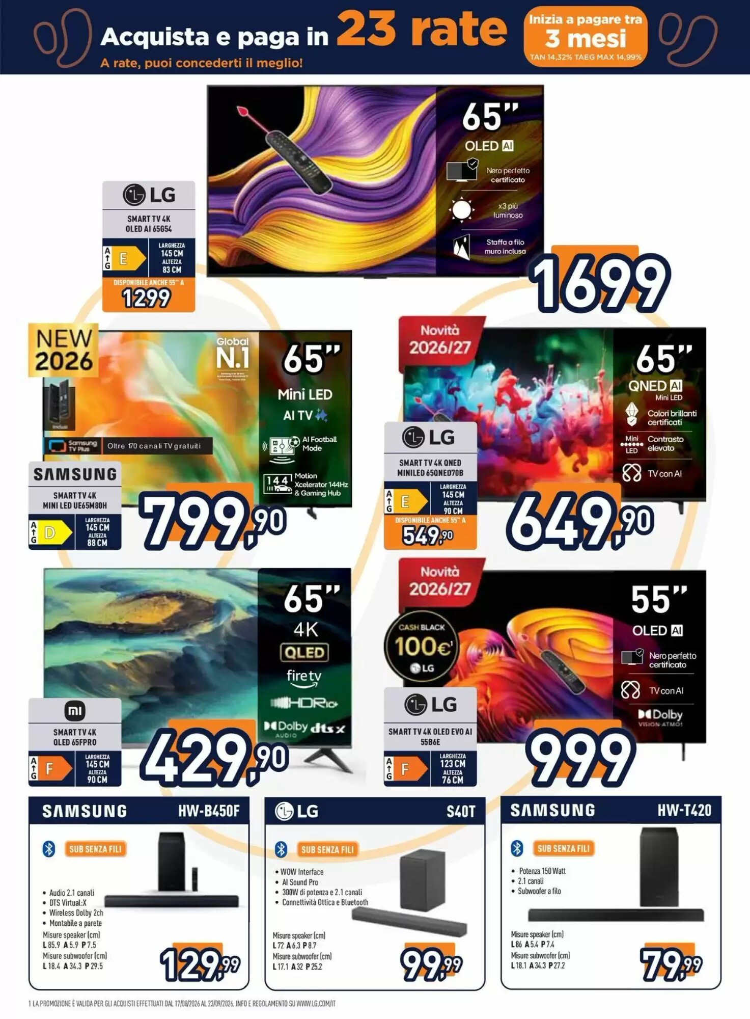 Volantino promozionale Unieuro  valide dal 07/09/2026 - Pagina 3.