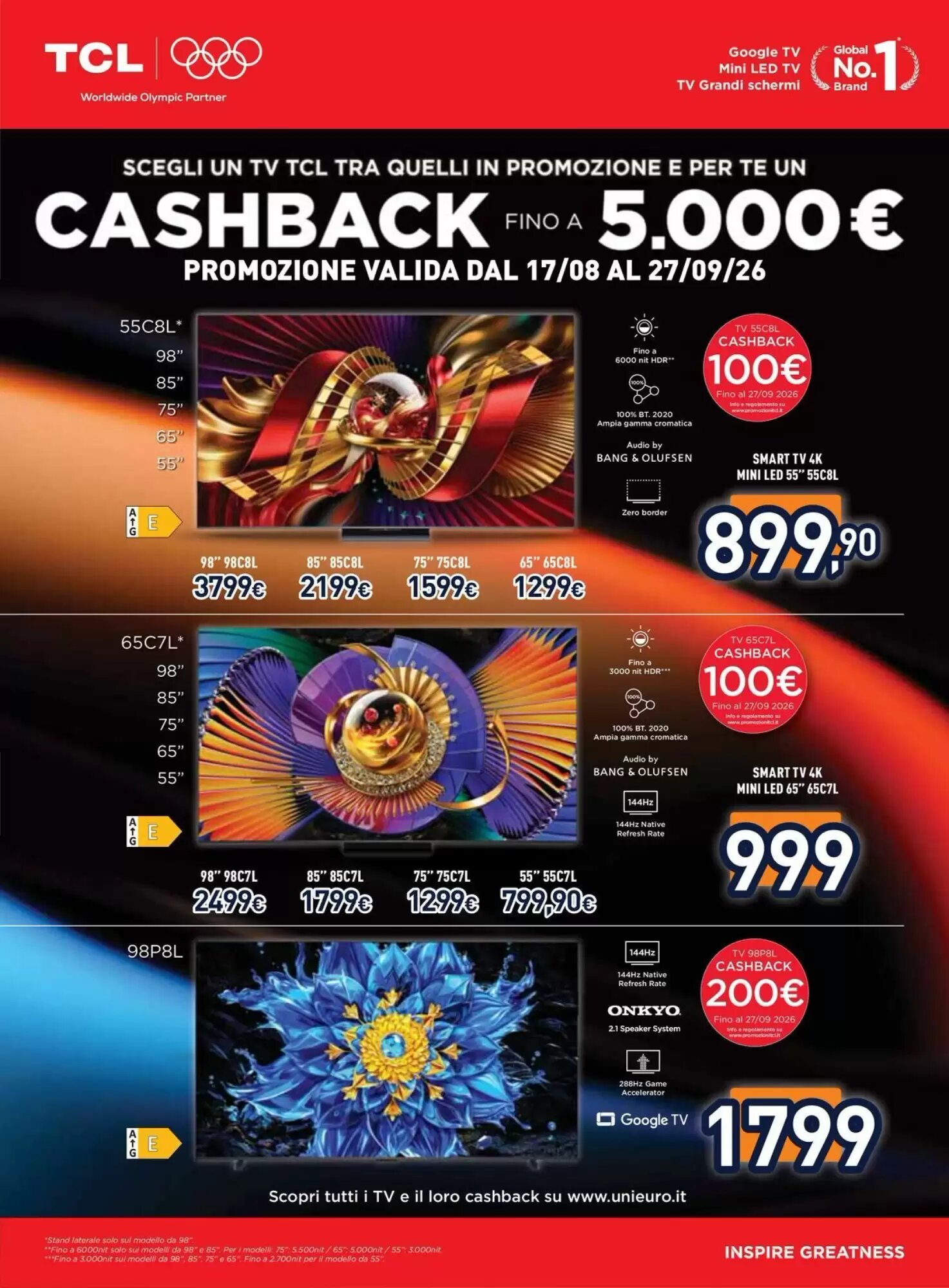 Volantino promozionale Unieuro  valide dal 07/09/2026 - Pagina 6.