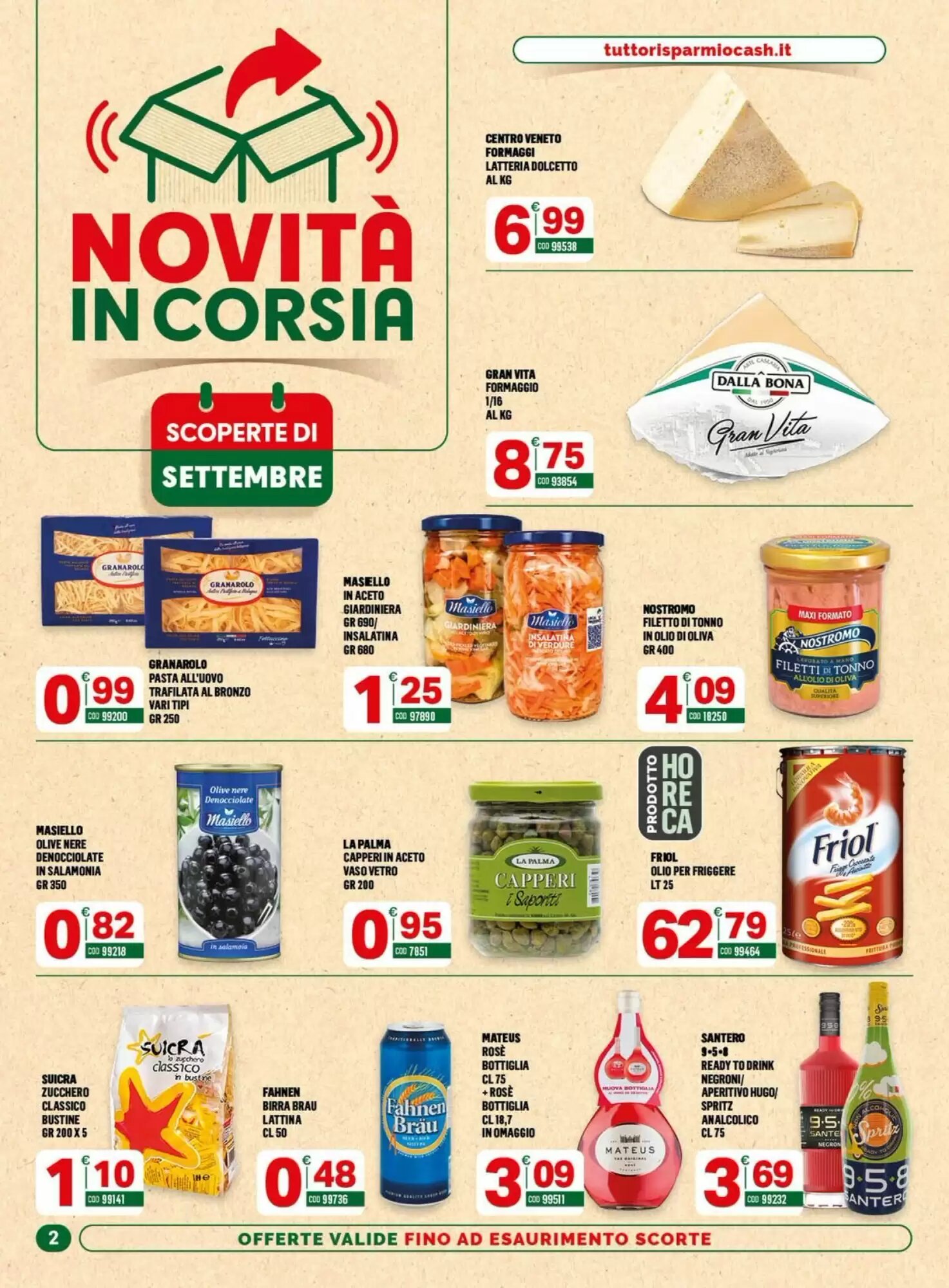 Volantino promozionale Tutto Risparmio Cash&Carry  valide dal 07/09/2026 - Pagina 2.