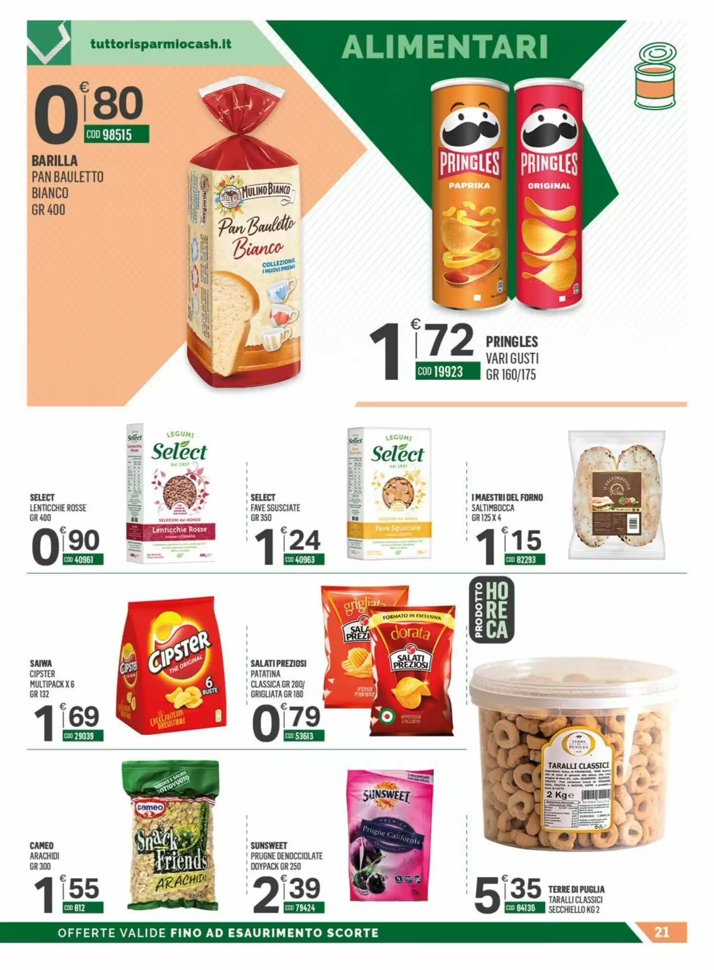 Volantino promozionale Tutto Risparmio Cash&Carry  valide dal 07/09/2026 - Pagina 21.