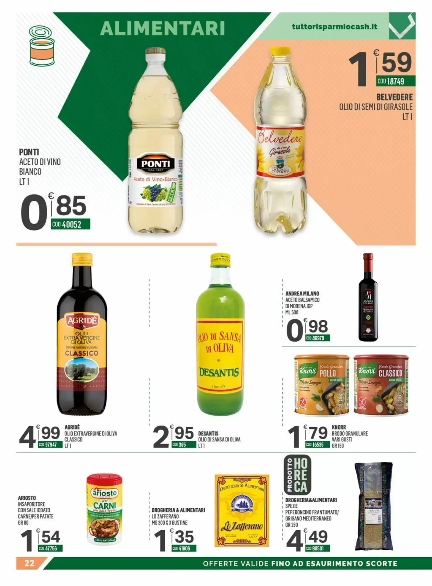 Volantino promozionale Tutto Risparmio Cash&Carry  valide dal 07/09/2026 - Pagina 22.