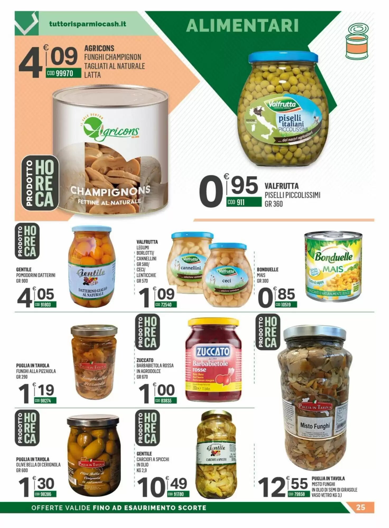 Volantino promozionale Tutto Risparmio Cash&Carry  valide dal 07/09/2026 - Pagina 25.