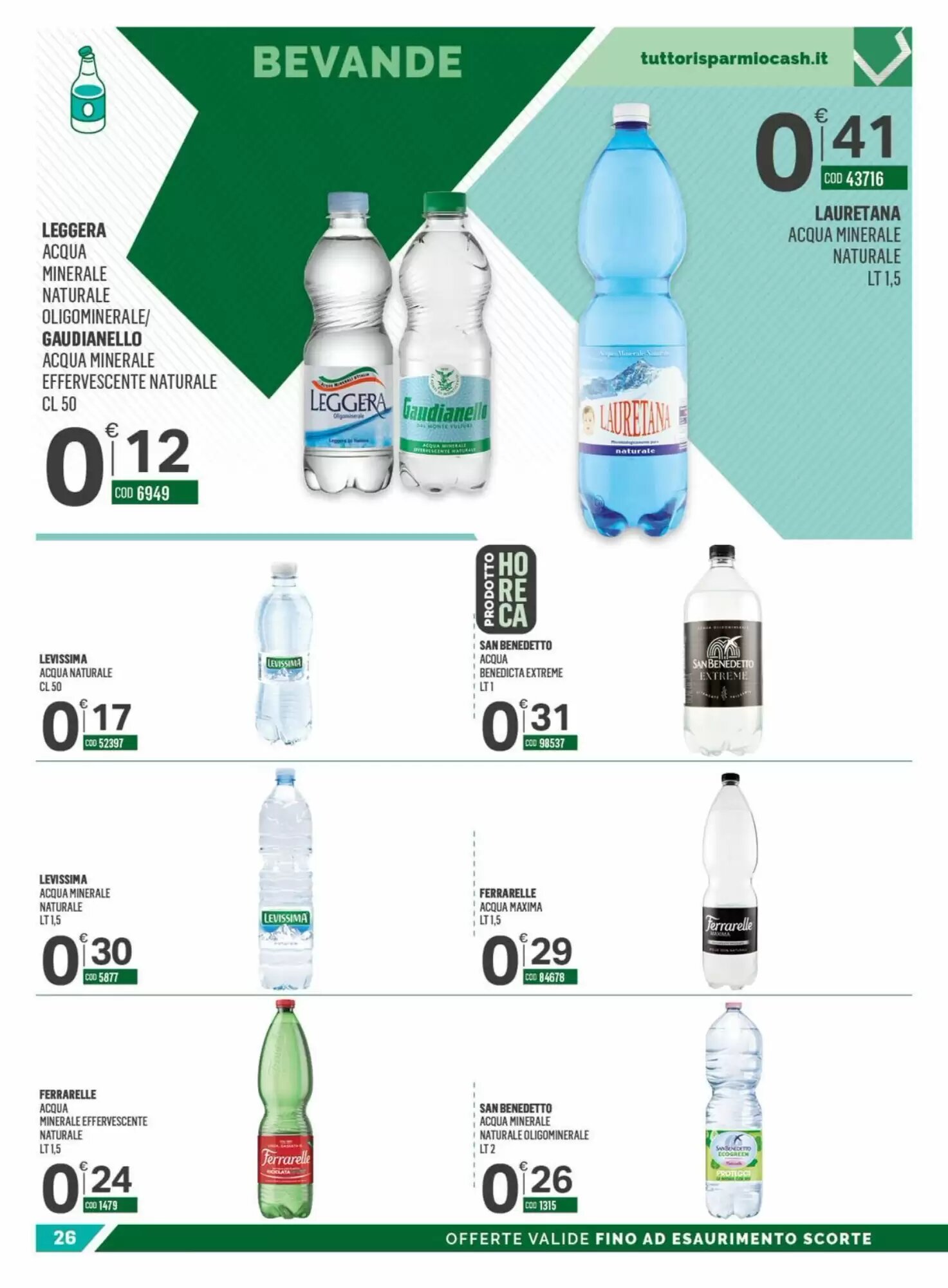 Volantino promozionale Tutto Risparmio Cash&Carry  valide dal 07/09/2026 - Pagina 26.
