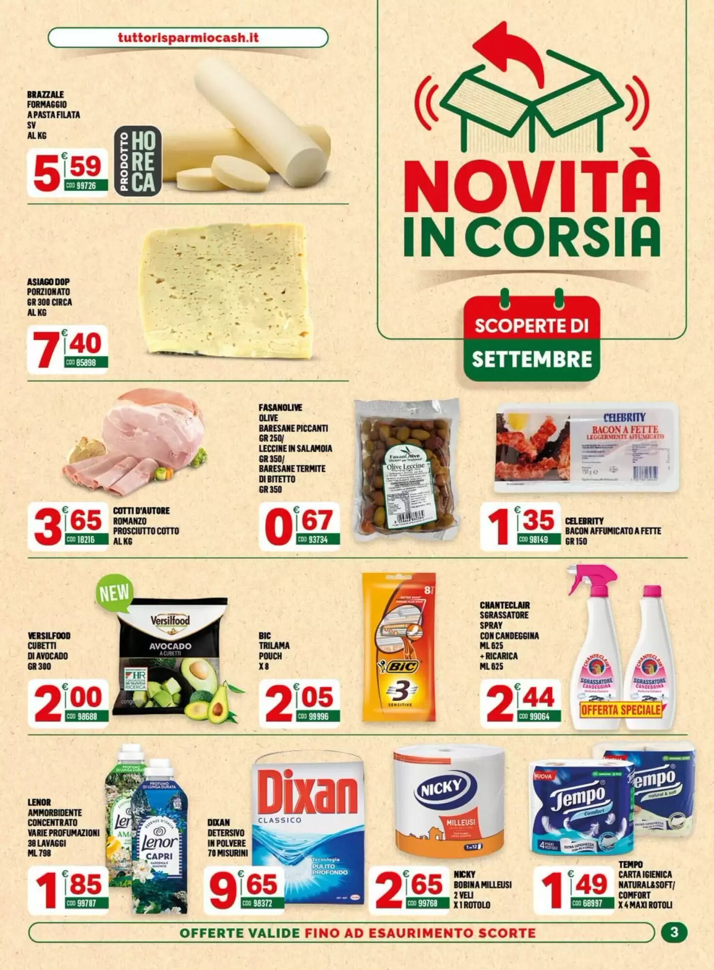 Volantino promozionale Tutto Risparmio Cash&Carry  valide dal 07/09/2026 - Pagina 3.