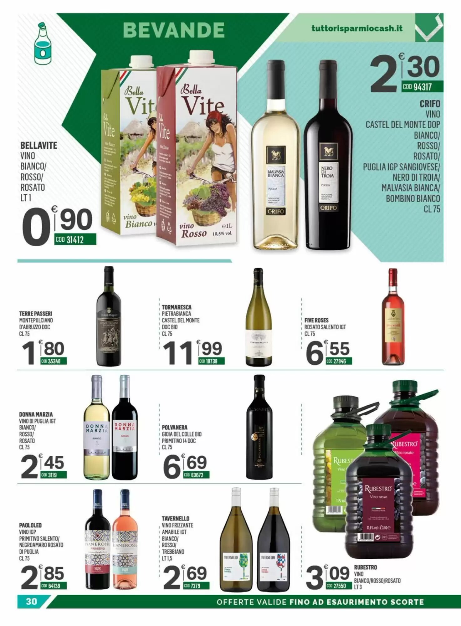 Volantino promozionale Tutto Risparmio Cash&Carry  valide dal 07/09/2026 - Pagina 30.