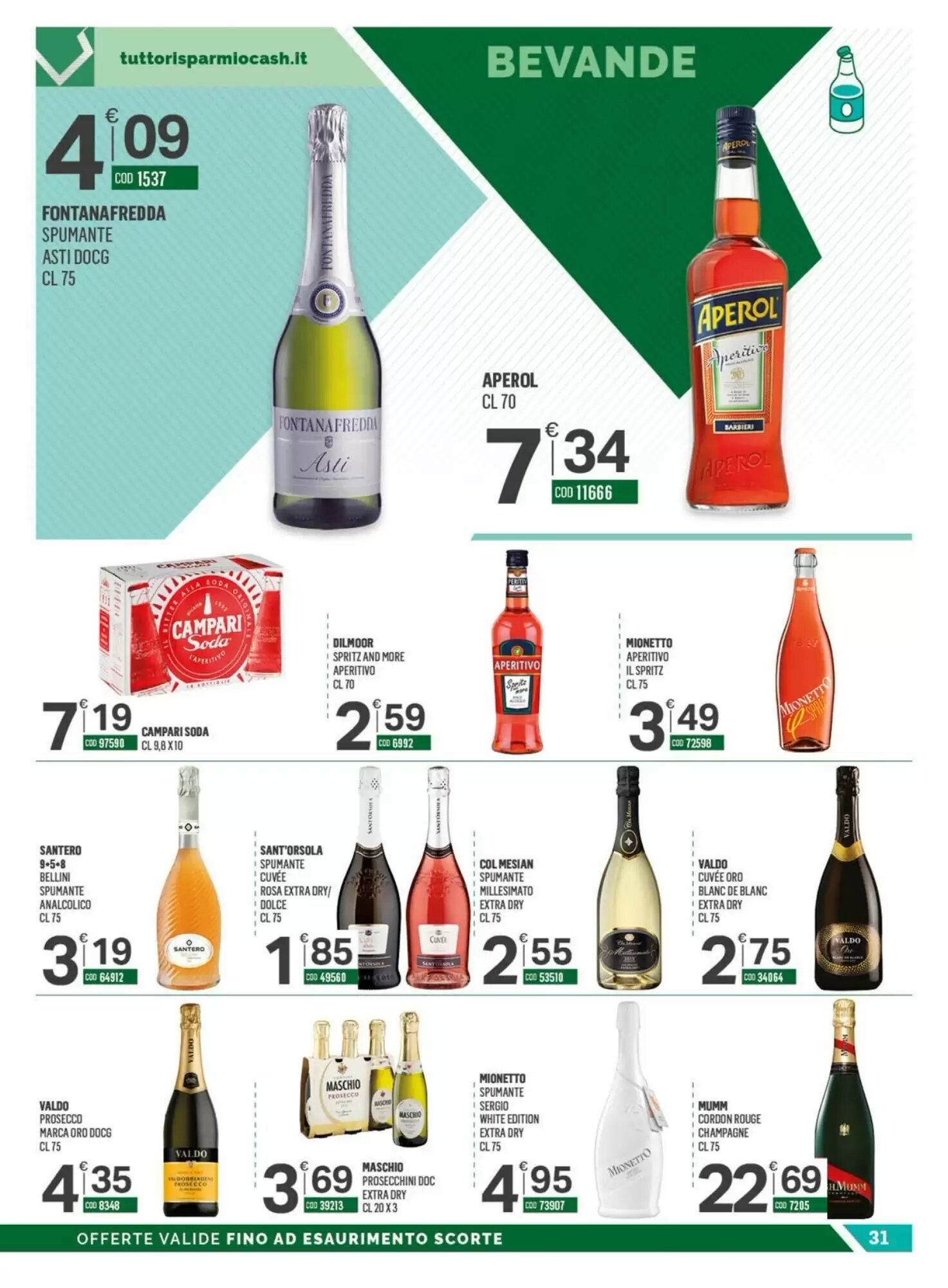 Volantino promozionale Tutto Risparmio Cash&Carry  valide dal 07/09/2026 - Pagina 31.