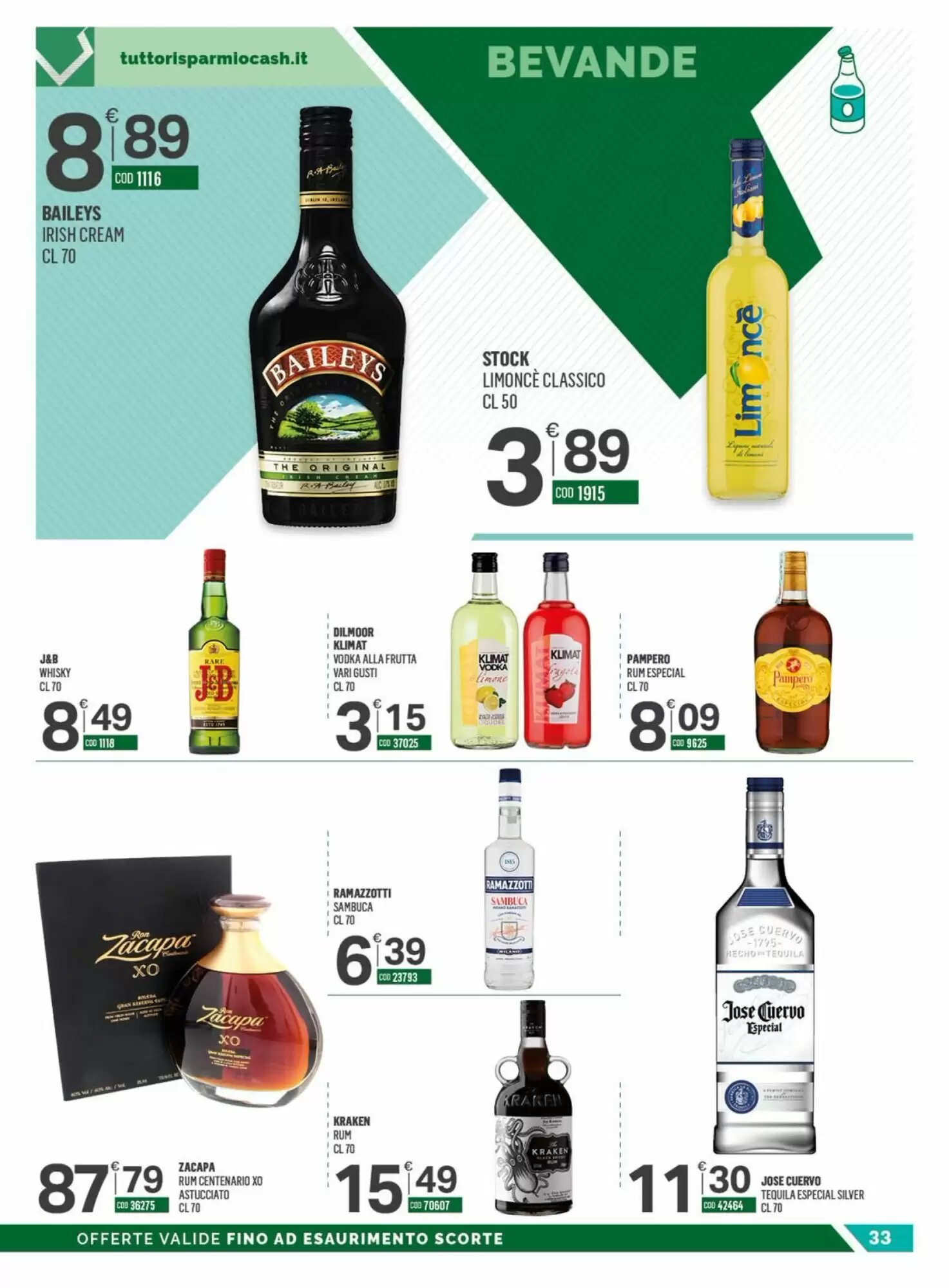 Volantino promozionale Tutto Risparmio Cash&Carry  valide dal 07/09/2026 - Pagina 33.