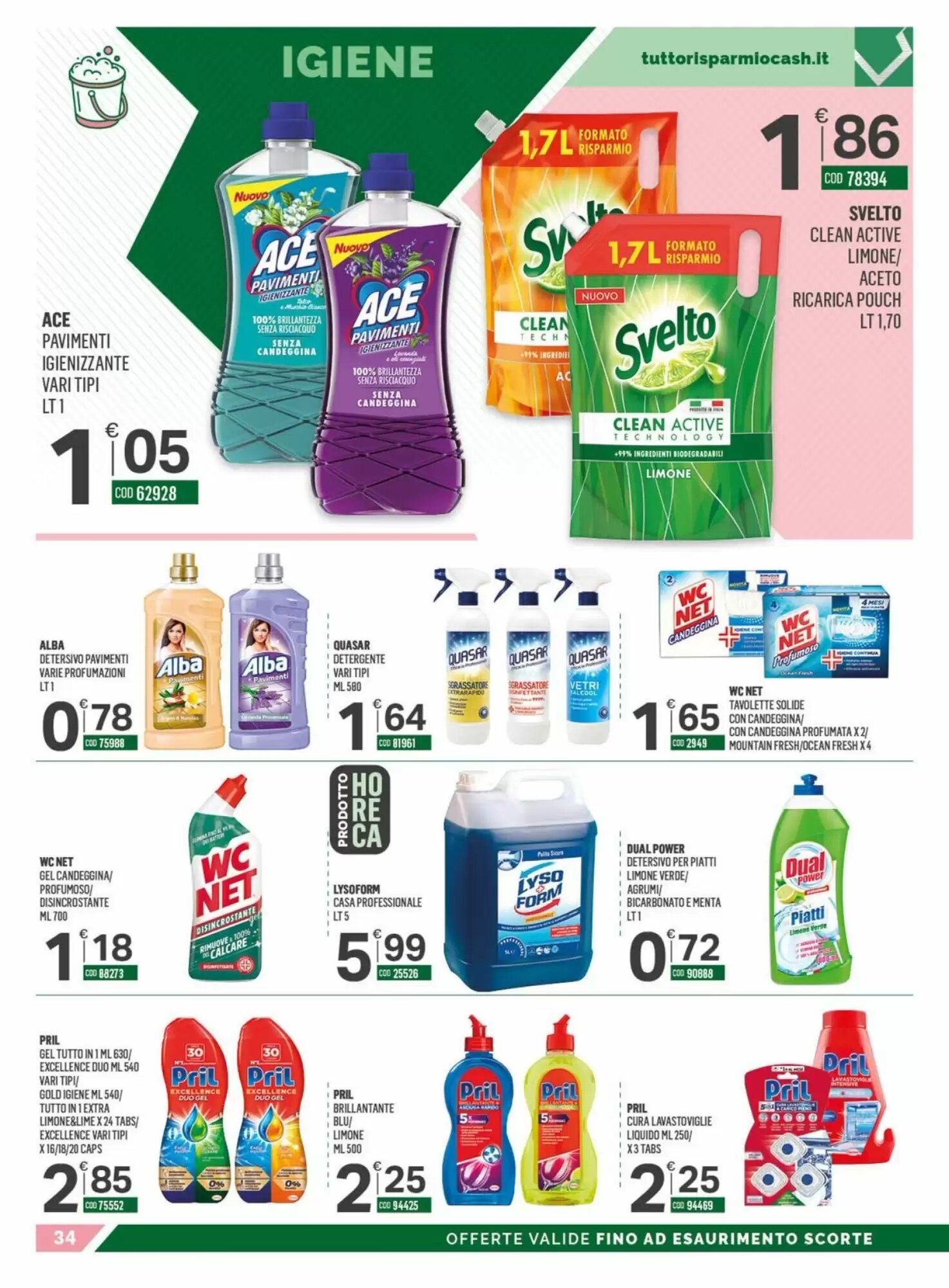 Volantino promozionale Tutto Risparmio Cash&Carry  valide dal 07/09/2026 - Pagina 34.