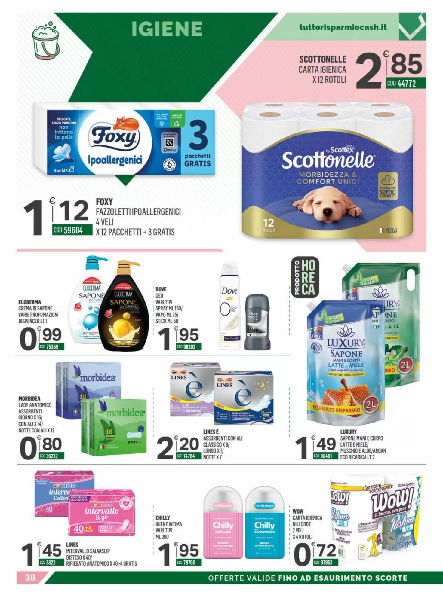 Volantino promozionale Tutto Risparmio Cash&Carry  valide dal 07/09/2026 - Pagina 38.