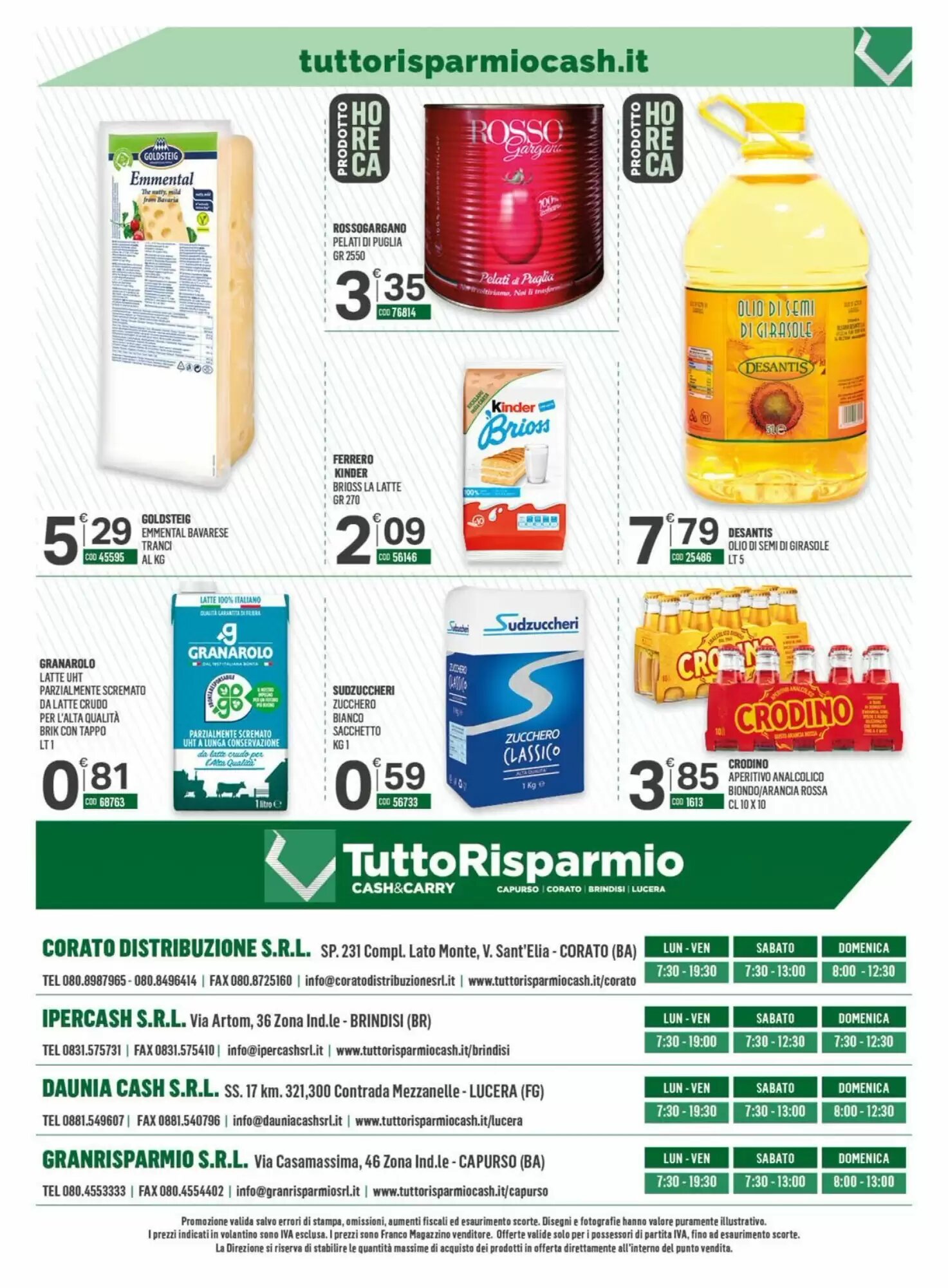 Volantino promozionale Tutto Risparmio Cash&Carry  valide dal 07/09/2026 - Pagina 40.